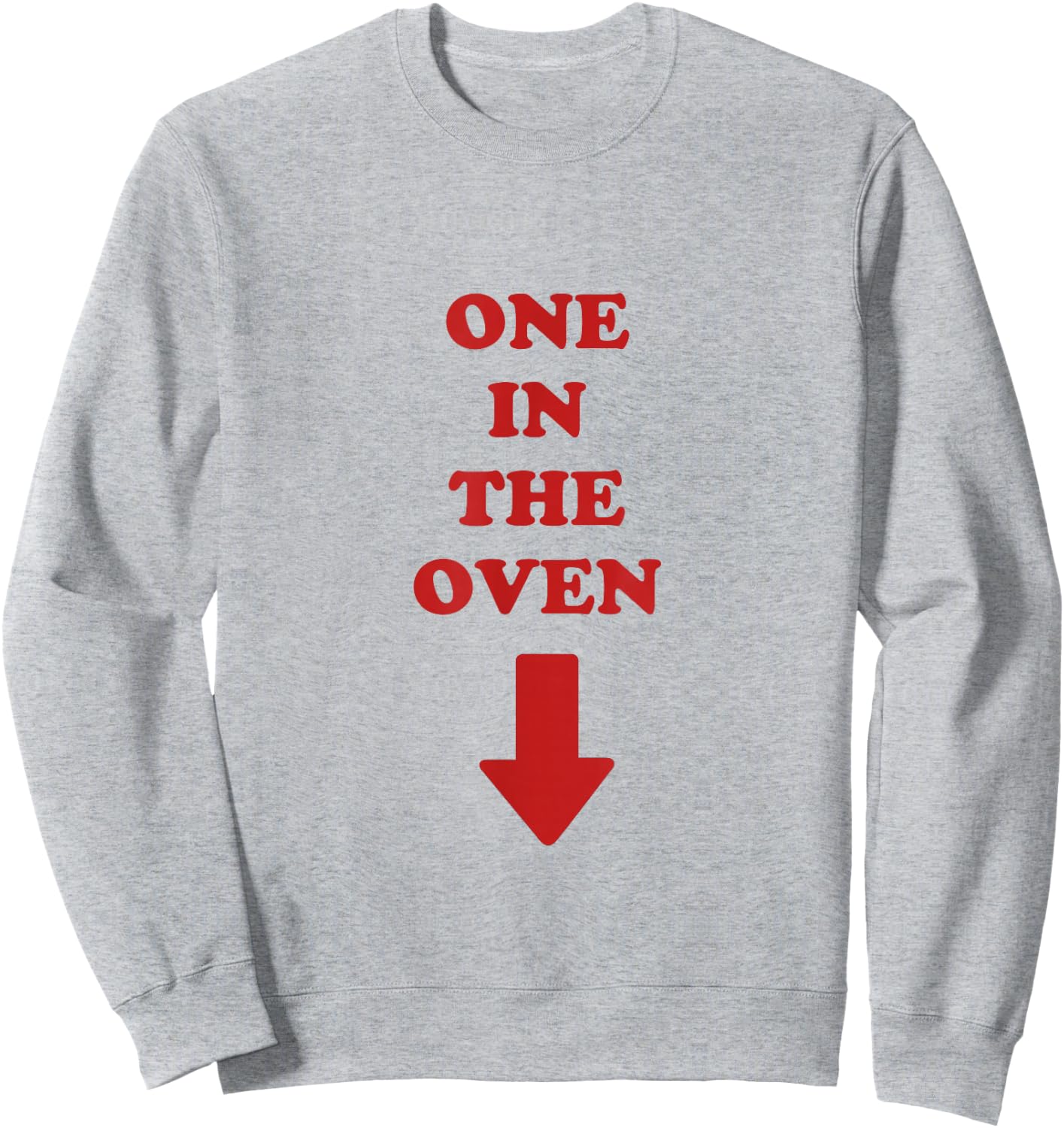 One in the Oven Pregnant Expecting Mother Police Academy Sweatshirt - Sweatshirt | Ash