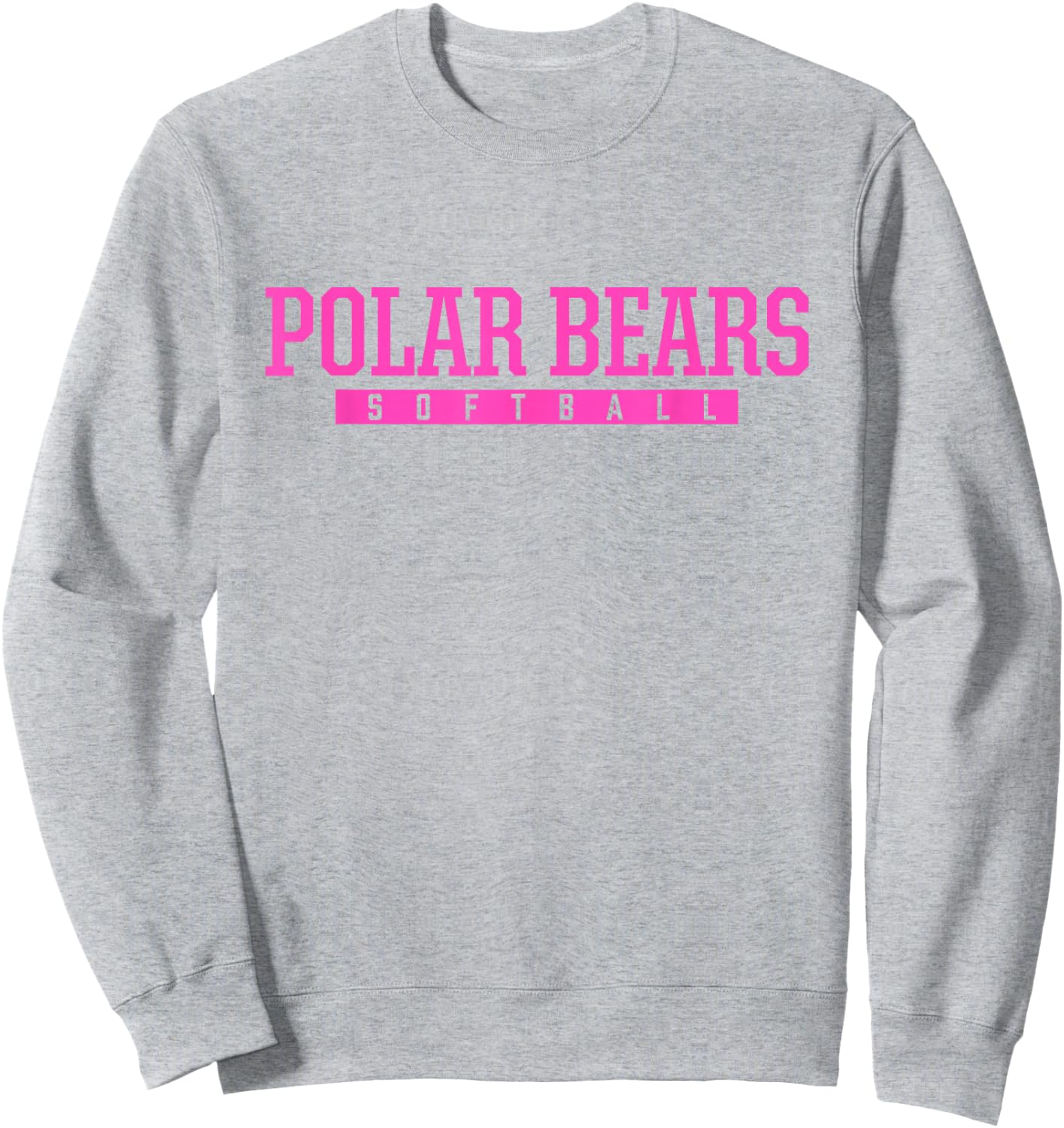 North Polar Bears Softball HS Sweatshirt - Sweatshirt | Ash