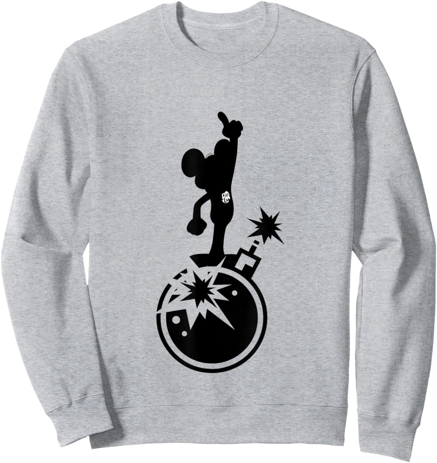 Danger Mouse Explosion Silhouette Sweatshirt - Sweatshirt | Ash
