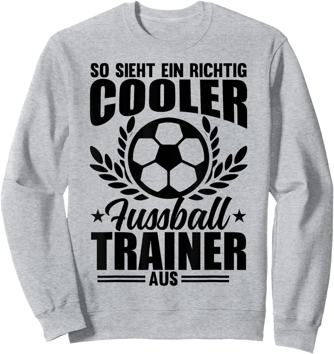 Fussballtrainer Spruch Geschenk Bester Fußball-Trainer Gesch Sweatshirt - Sweatshirt | Ash