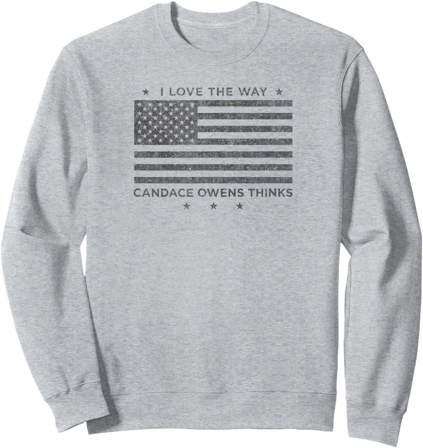 I Love The Way Candace Owens Thinks - For President 2024 Sweatshirt - Sweatshirt | Ash