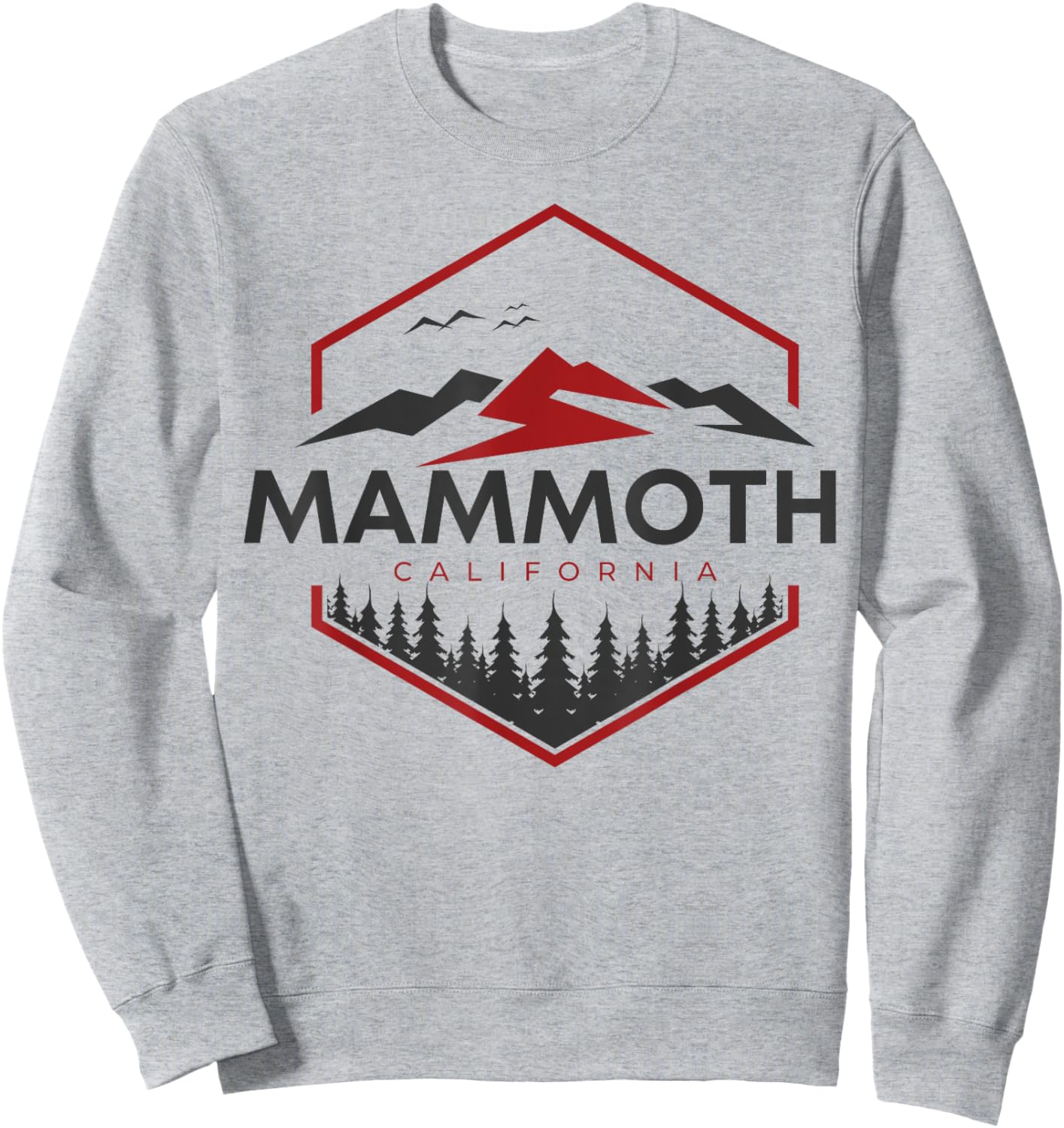 Mammoth California Epic Mountain Views Sweatshirt - Sweatshirt | Ash