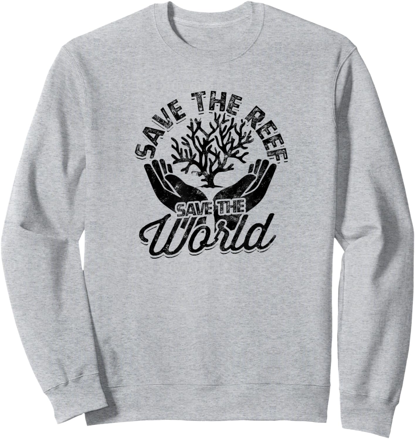 Save the reefs, save the world - Reef Sweatshirt - Sweatshirt | Ash