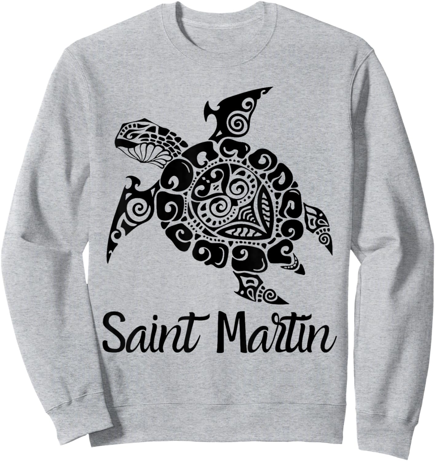Turtle Saint Martin / Sint Maarten Sweatshirt - Sweatshirt | Ash