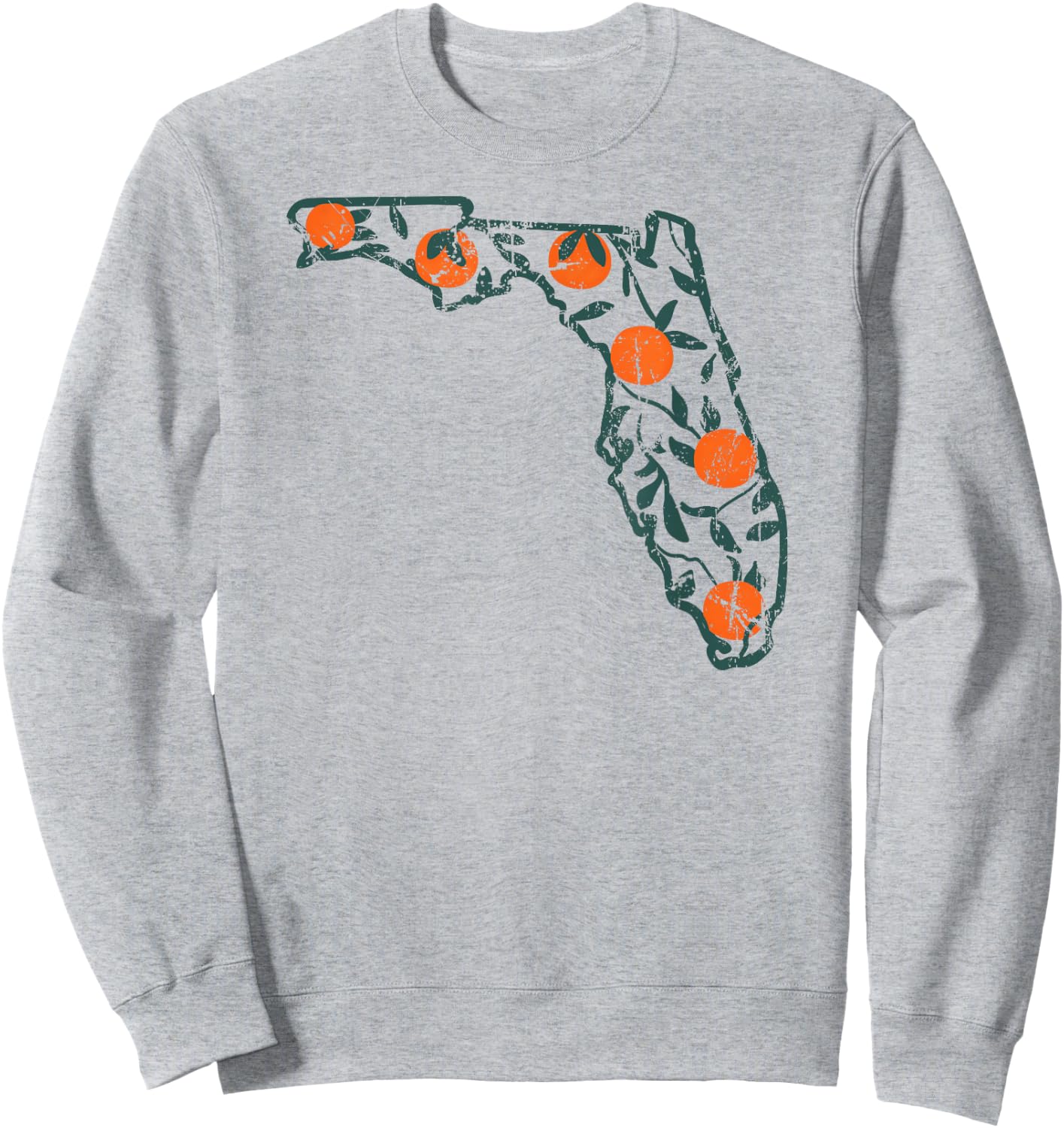 Vintage Florida Oranges Sweatshirt - Sweatshirt | Ash