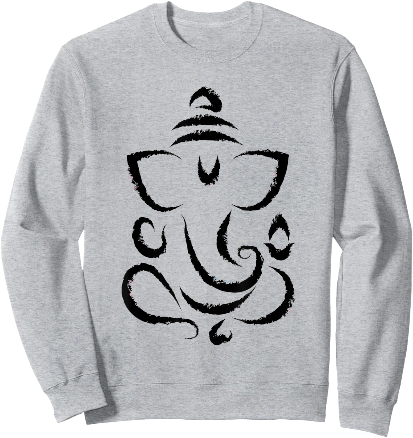 Yoga Hindu Indian Meditation Deepavali Diwali Rangoli Ganesh Sweatshirt - Sweatshirt | Ash