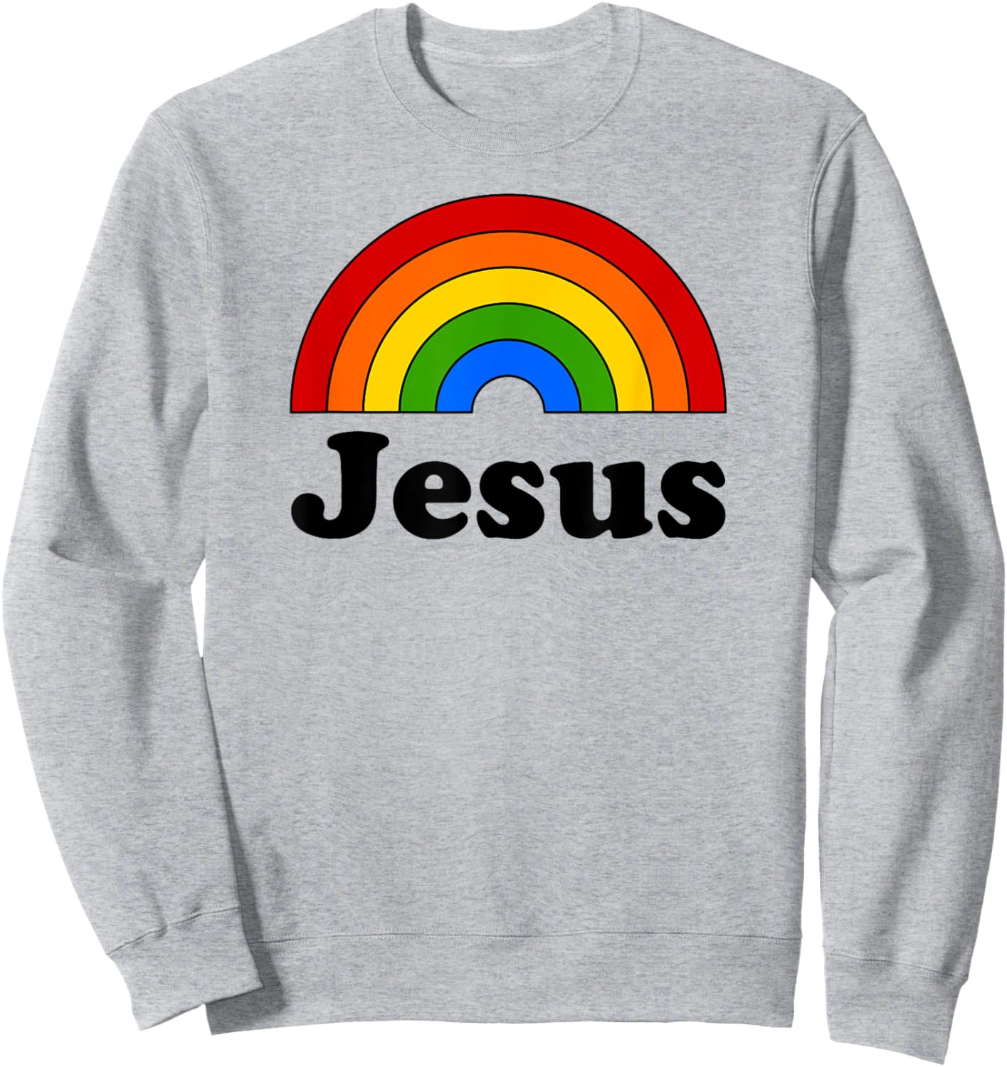 Jesus Rainbow Sweatshirt - Sweatshirt | Ash
