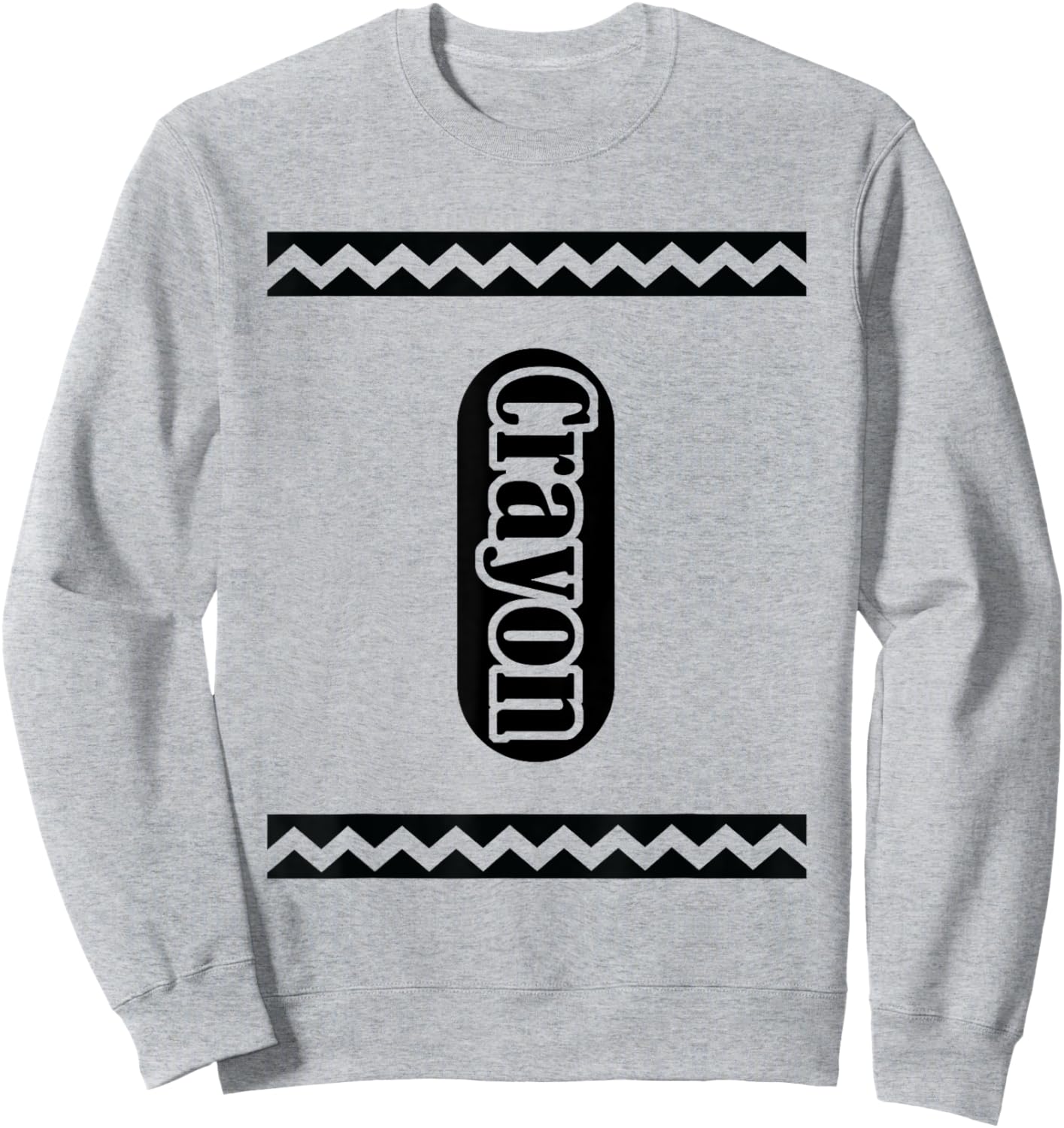 Crayon Costume Adult Women Crayon Halloween Costume Sweatshirt - Sweatshirt | Ash
