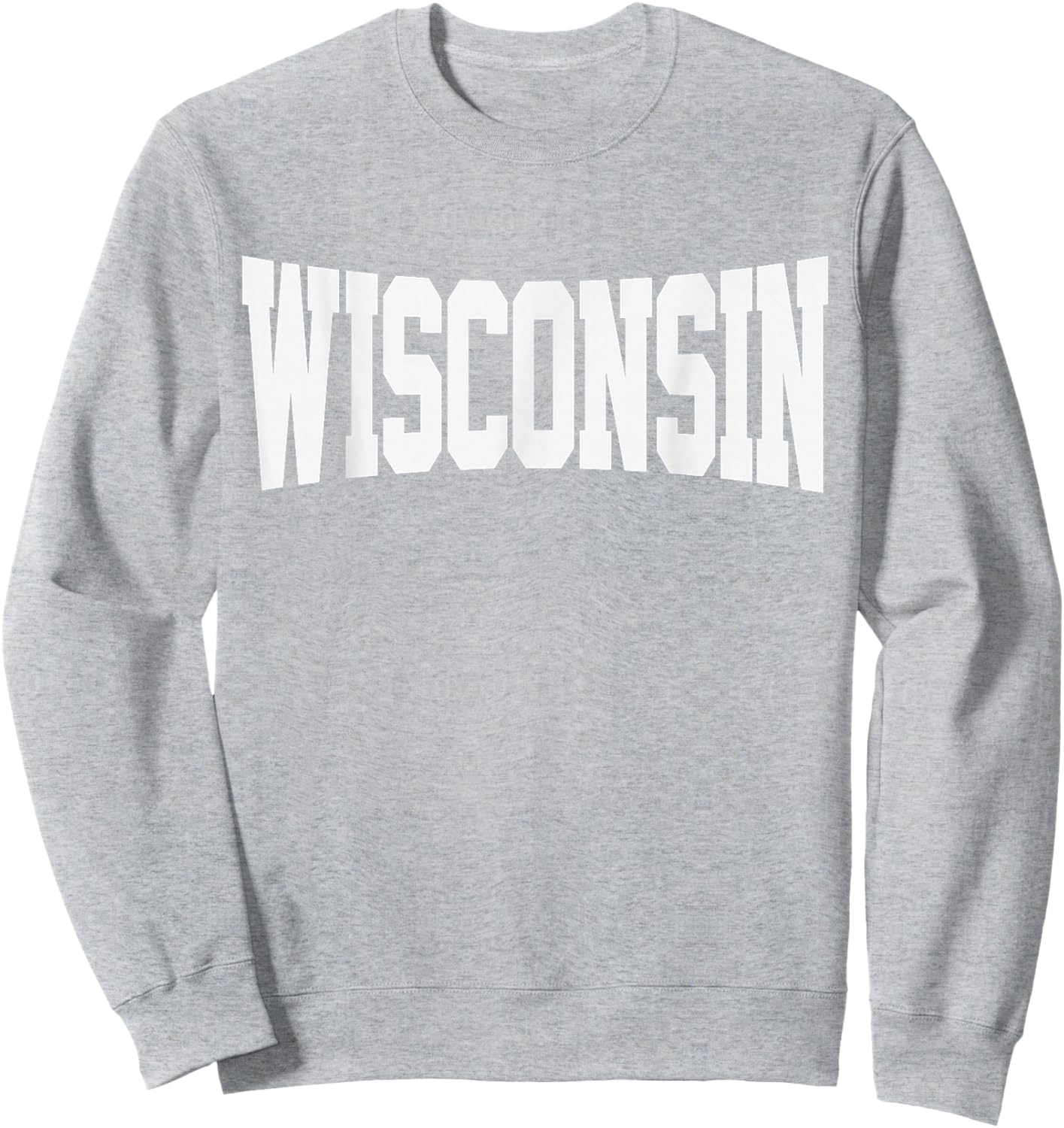 Vintage Wisconsin Wisconsin Red Retro Wisconsin Sweatshirt - Sweatshirt | Ash