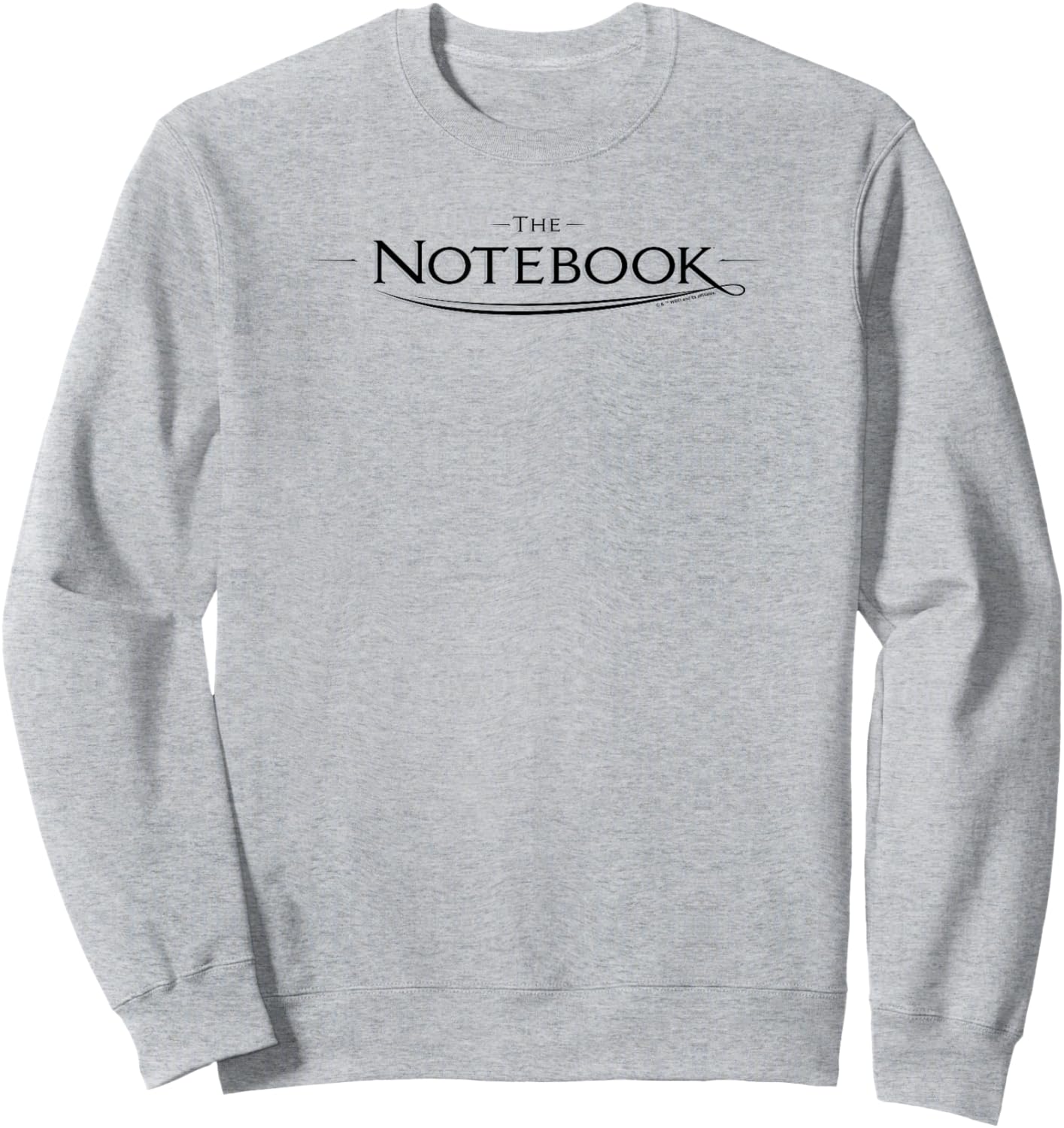 WB100 The Notebook Simple Romantic Movie Logo Sweatshirt - Sweatshirt | Ash
