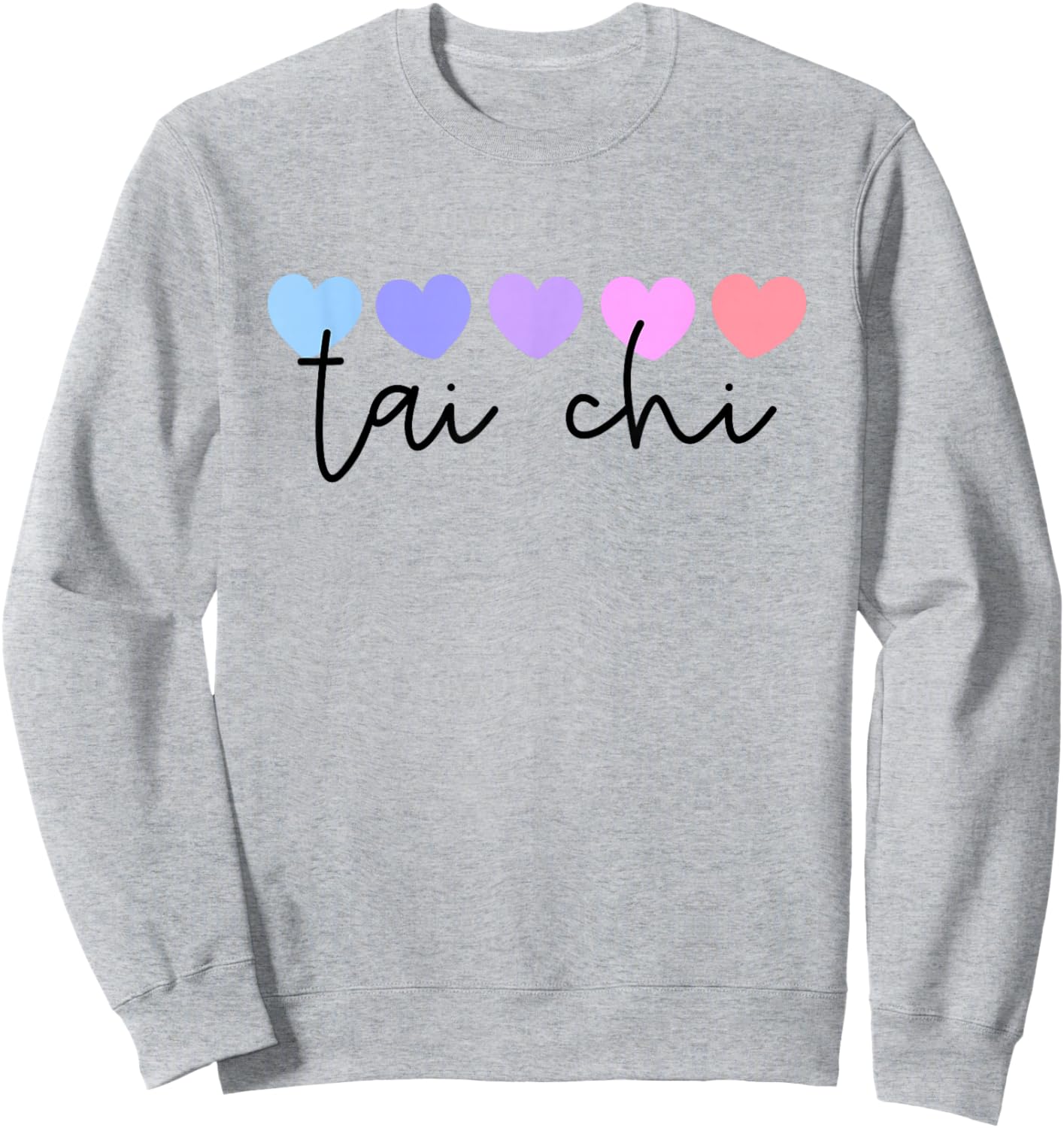 Tai Chi Lover Heart Women Girls or Mom Sweatshirt - Sweatshirt | Ash