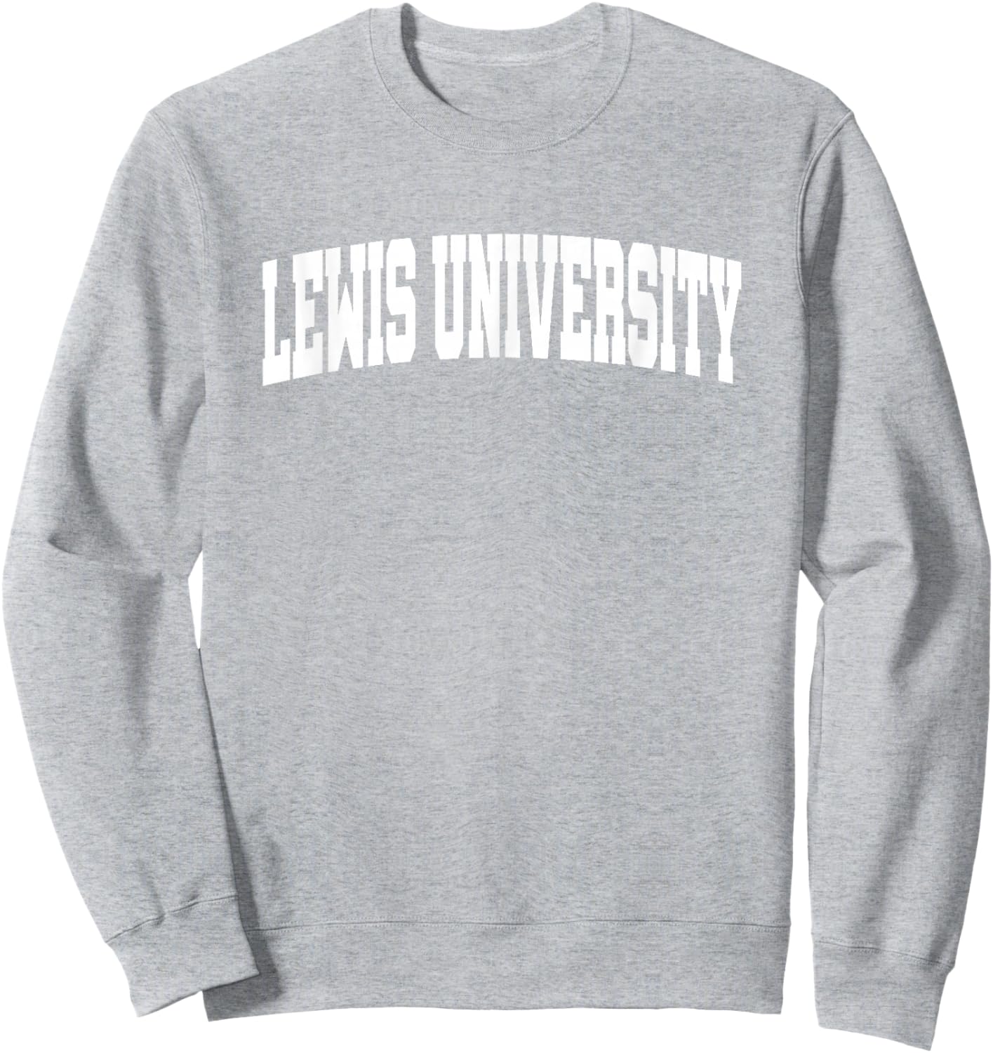 Lewis University Flyers School Name Arch Sweatshirt - Sweatshirt | Ash