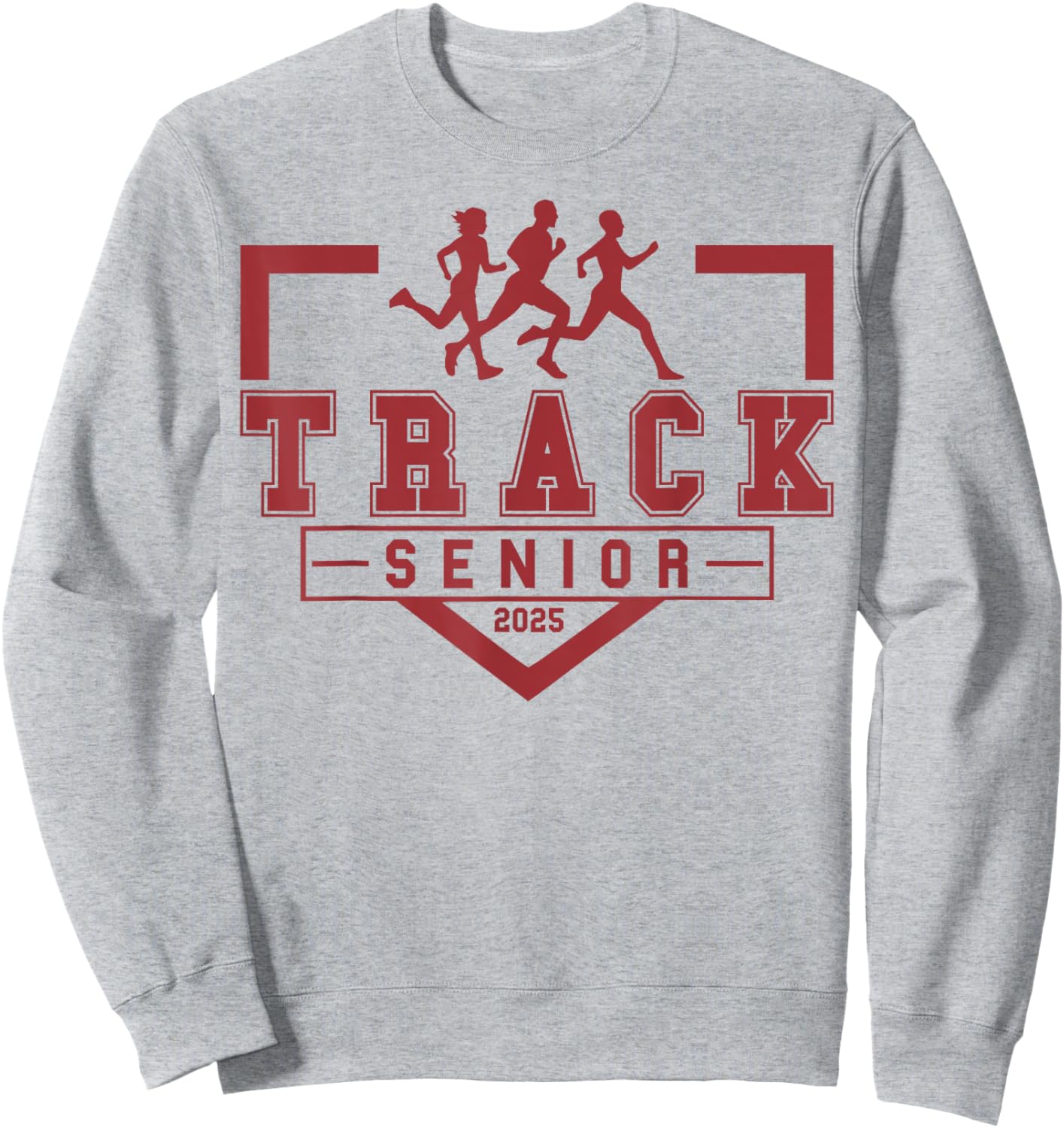 Track Senior Night Track Senior 2025 Graduation 36 Sweatshirt - Sweatshirt | Ash