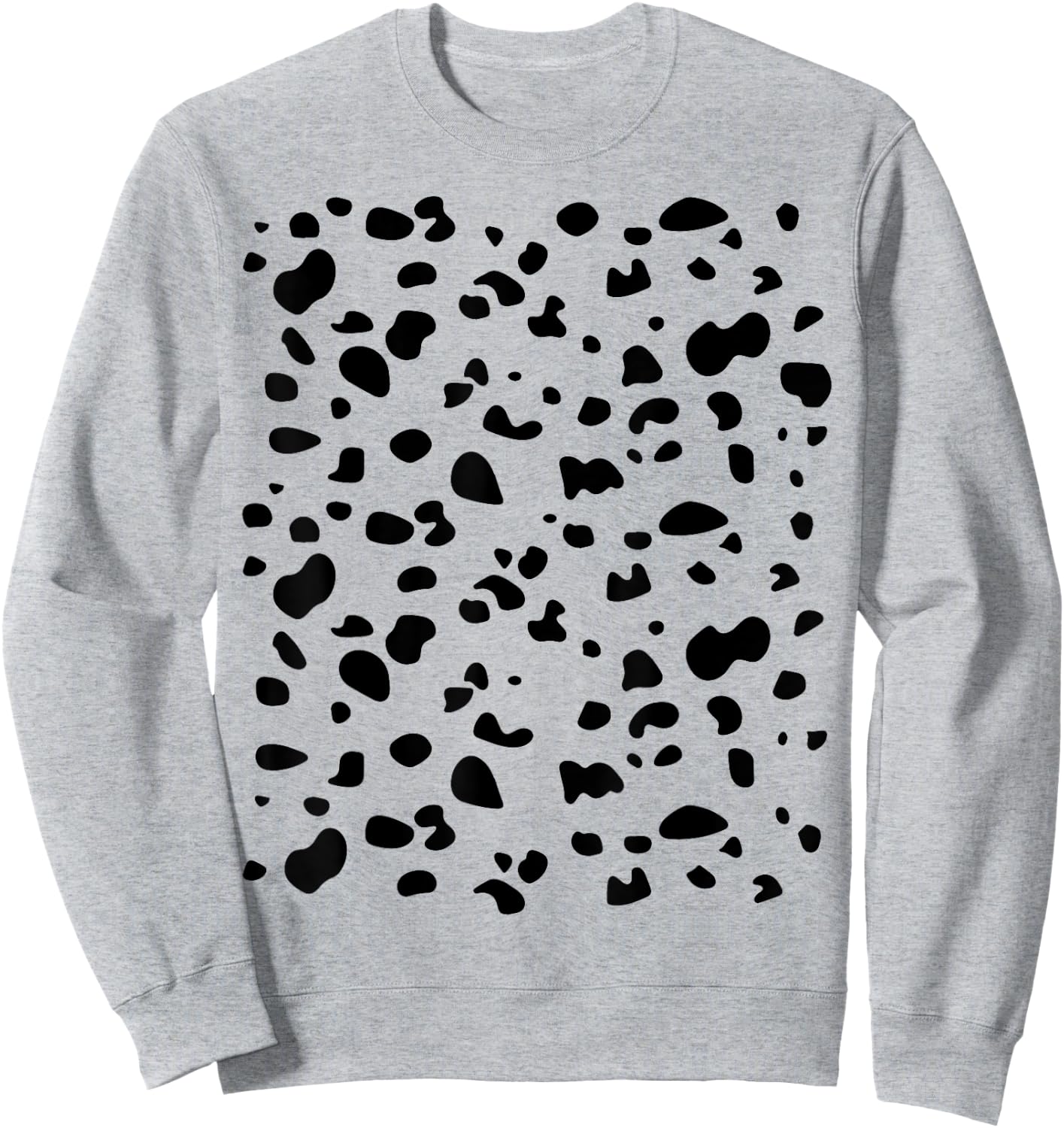 Funny Dalmatian Dog Pattern Lazy Funny Halloween Costume Men Women Kids Sweatshirt - Sweatshirt | Ash