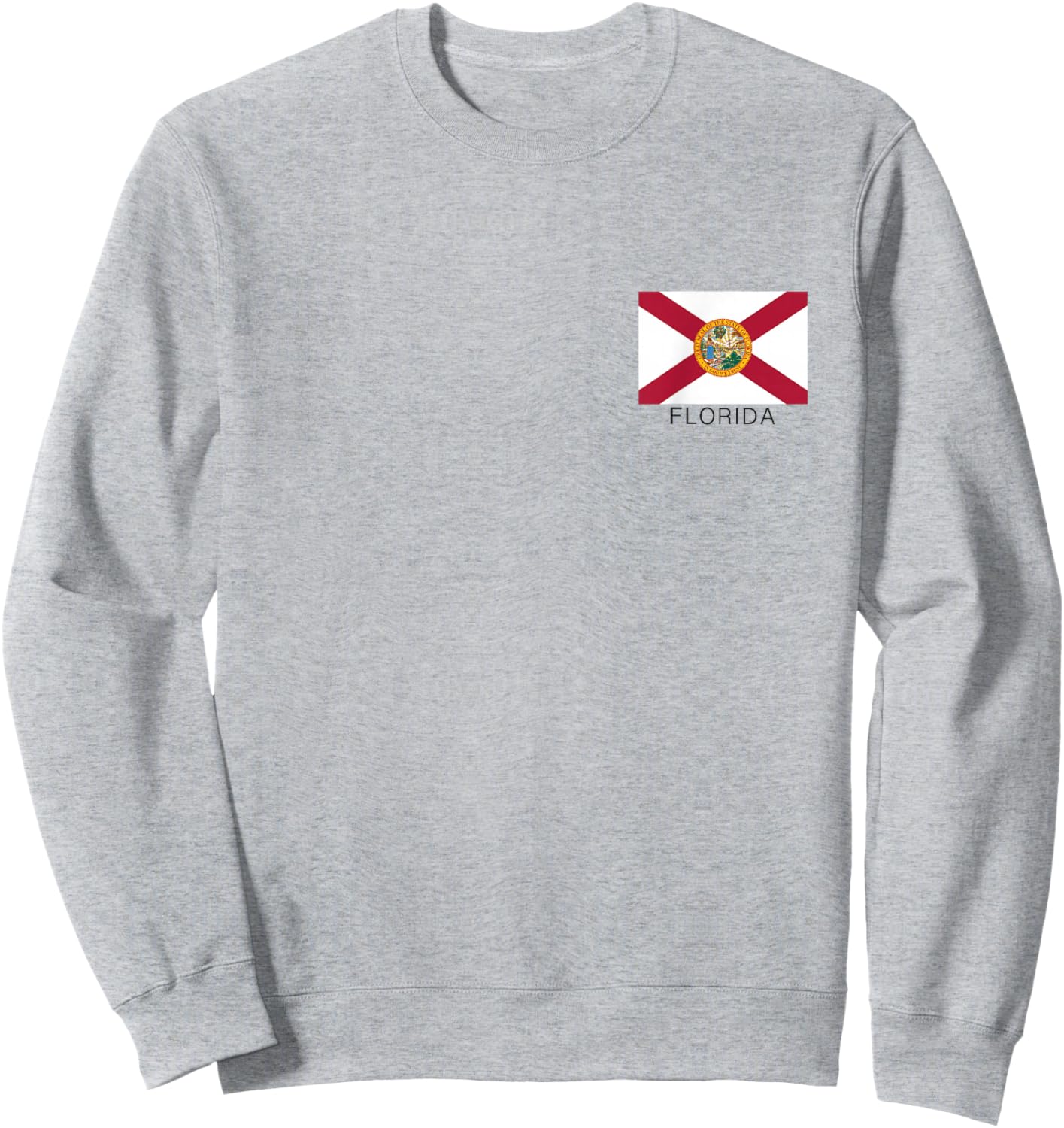 Florida State Flag State of Florida Souvenir United States Sweatshirt - Sweatshirt | Ash