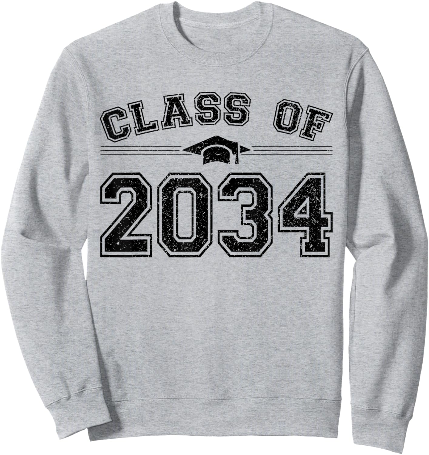 Class of 2034 Grow With Me Graduation First Day of School Sweatshirt - Sweatshirt | Ash