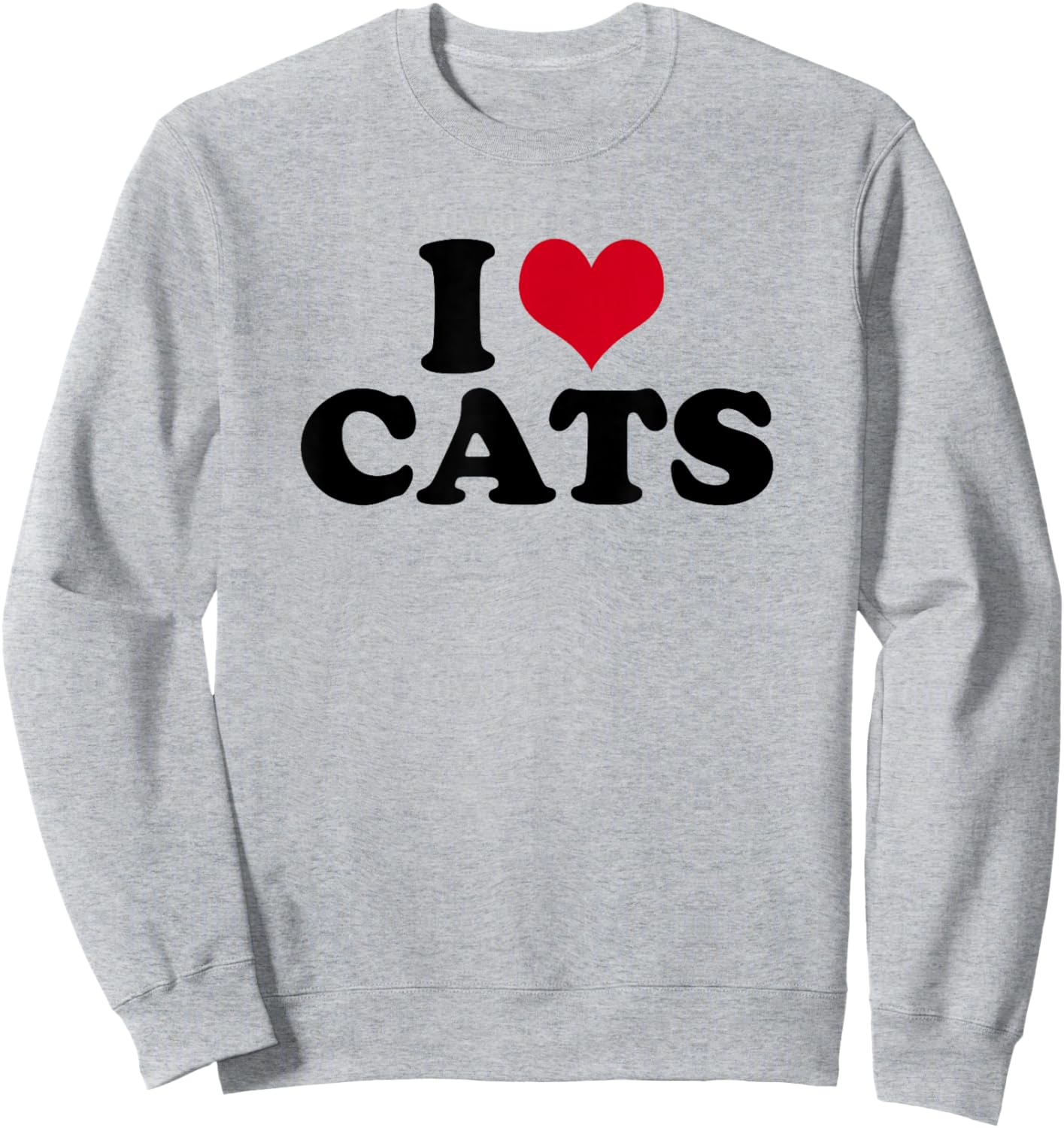 I Love Cats Sweatshirt - Sweatshirt | Ash
