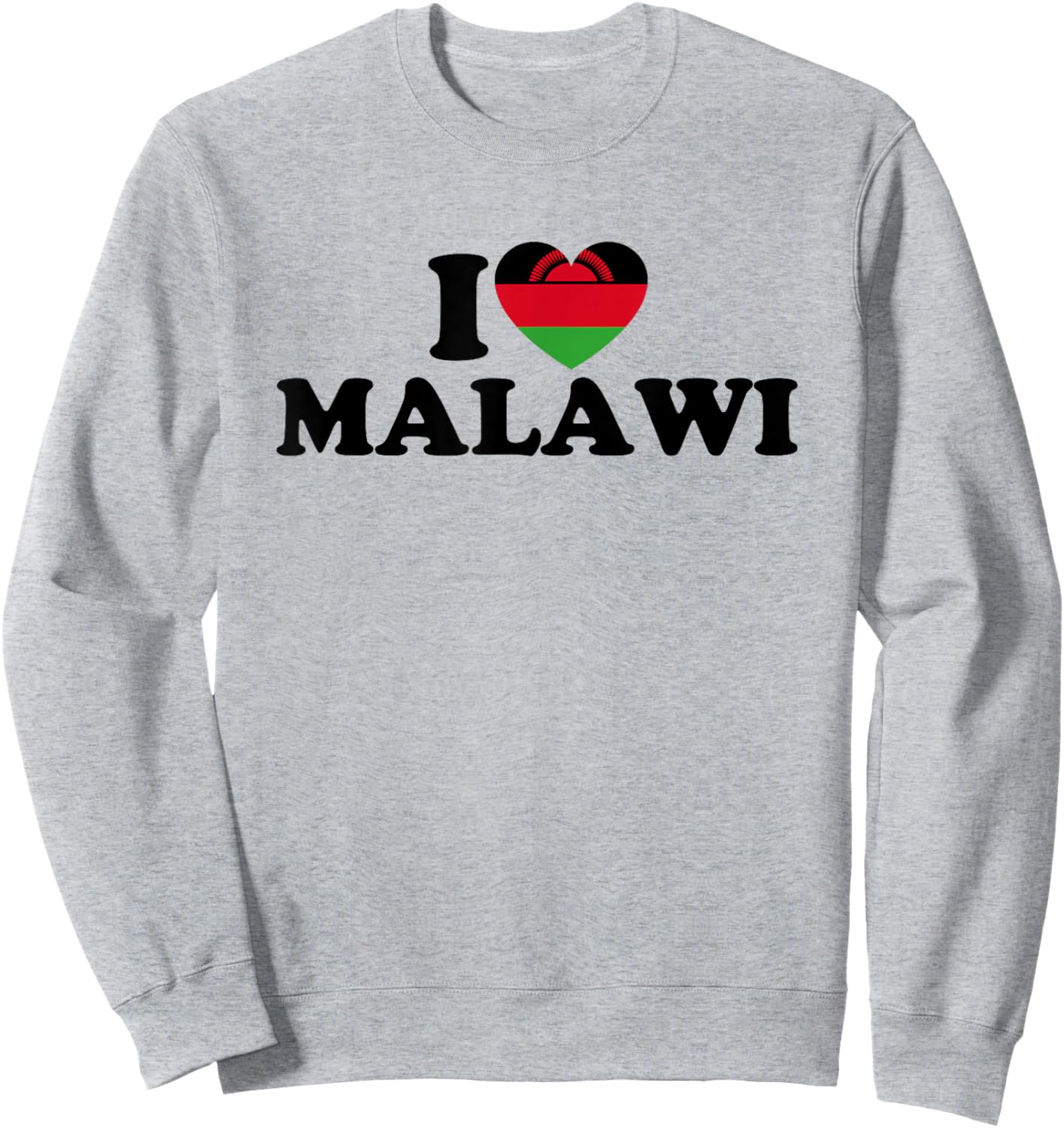 I Love Malawi Sweatshirt - Sweatshirt | Ash