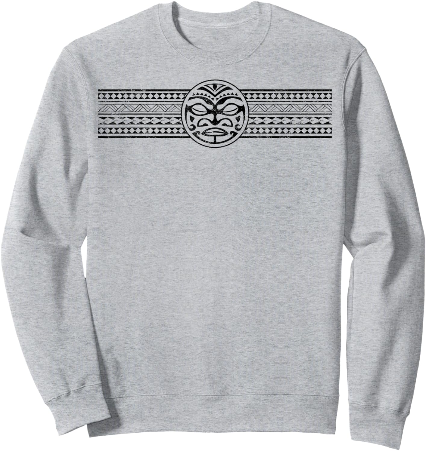 Maori Polynesian Bracelet Tribal Seamless Pattern Aztec Sweatshirt - Sweatshirt | Ash