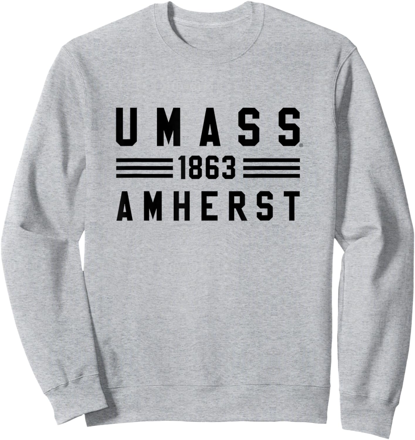 UMass Minutemen | Officially Licensed NCAA Merch | CQ4FN12 Sweatshirt - Sweatshirt | Ash