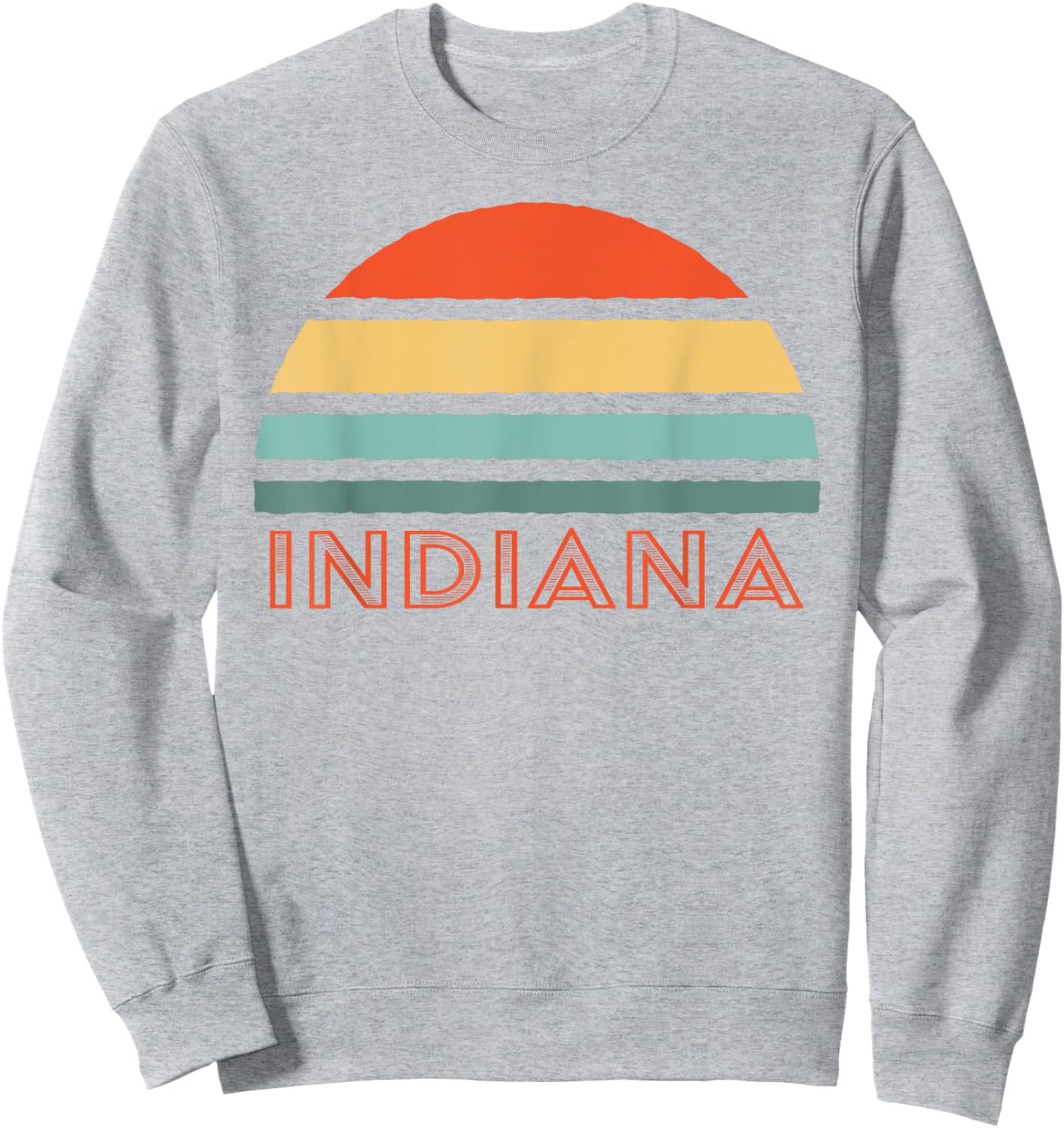 Best Indiana Apparel And Souvenirs Retro Indiana , Men's Blue Small Retro Sweatshirt - Sweatshirt | Ash