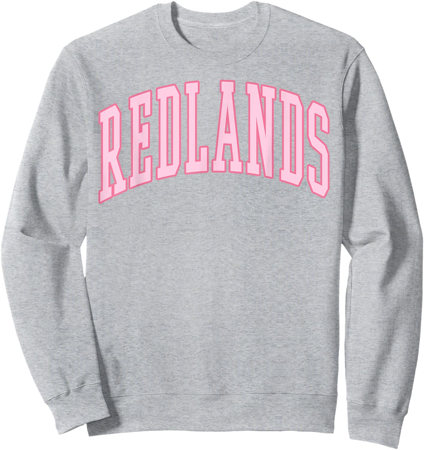 Redlands Vintage Preppy Varsity Pink Sports Sweatshirt - Sweatshirt | Ash