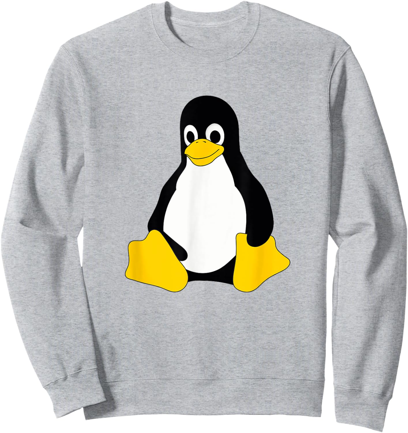 Linux Mascot Tux the Penguin Nerd Geek IT Person Sweatshirt - Sweatshirt | Ash