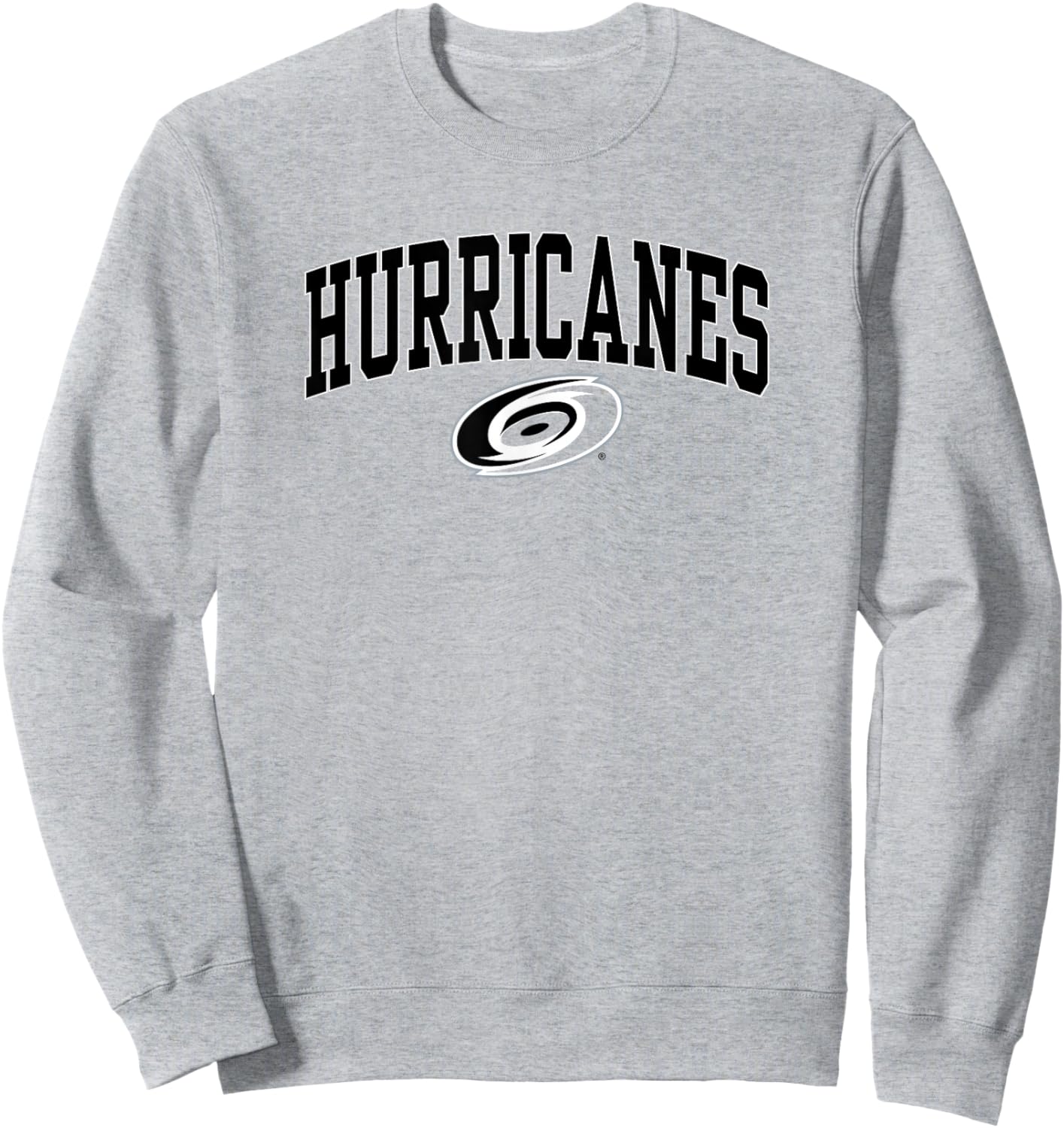 Carolina Hurricanes Arch Over Red Officially Licensed Sweatshirt - Sweatshirt | Ash