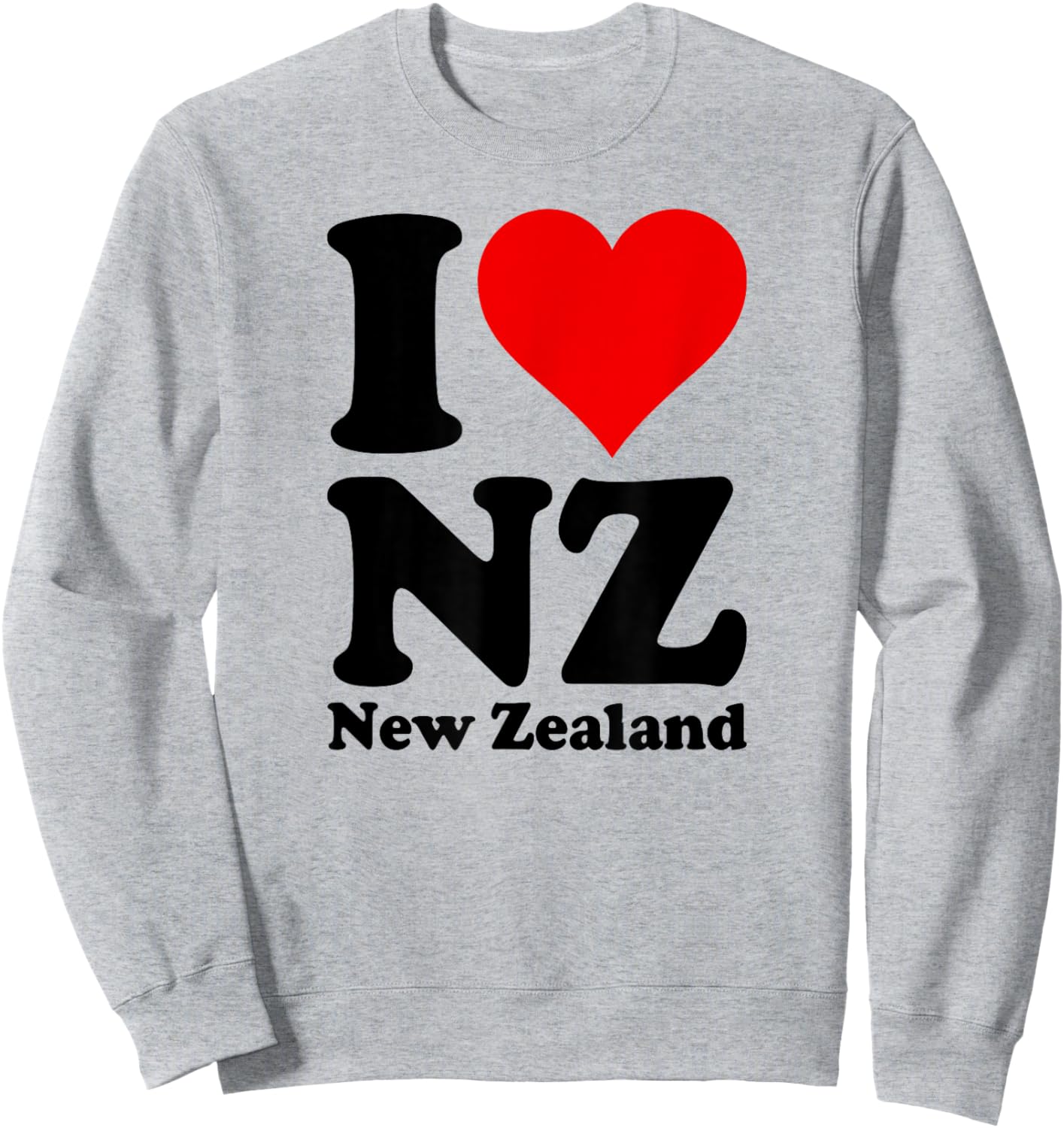 I Love Heart New Zealand Nz Kiwi Maori Culture Sweatshirt - Sweatshirt | Ash