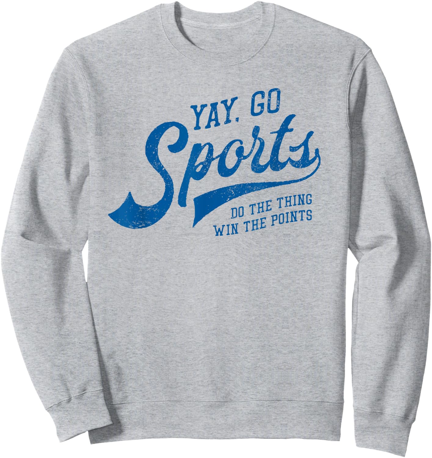 Yay Go Sports! Vintage Funny Sports Sweatshirt - Sweatshirt | Ash