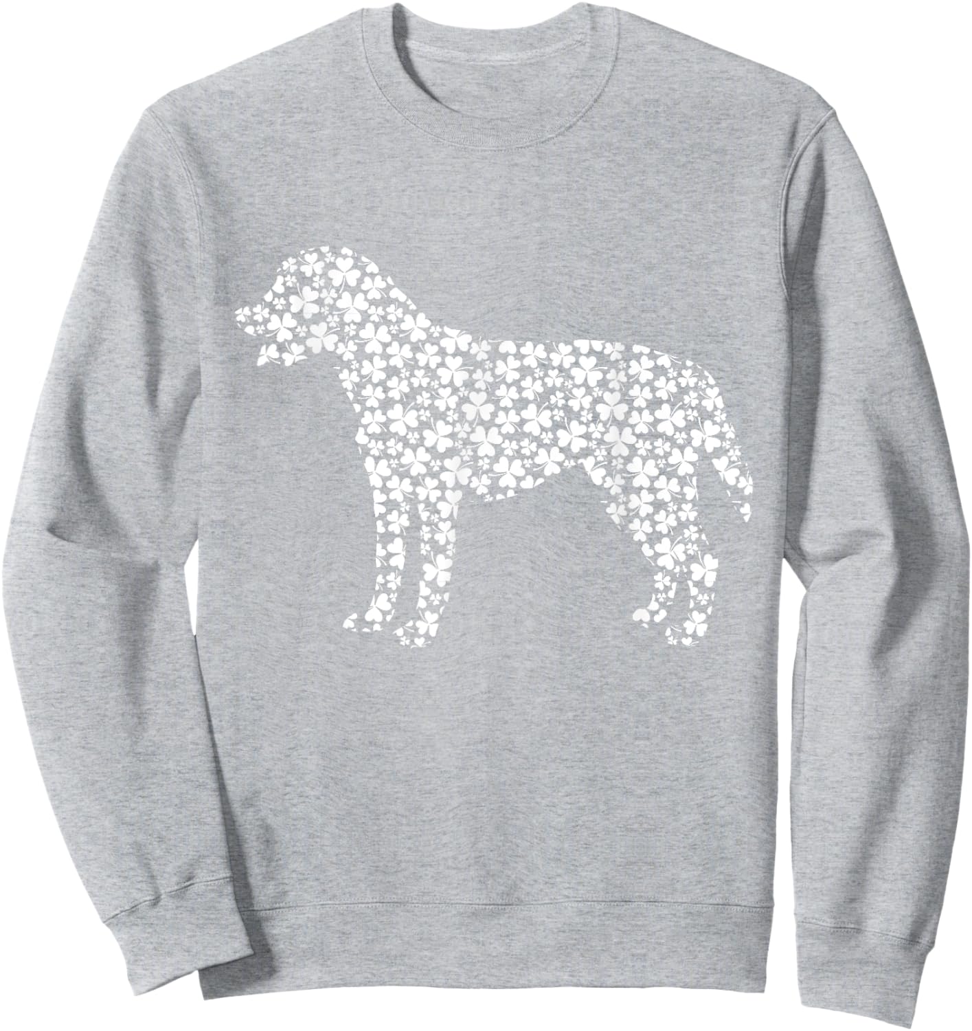 Labrador Retriever Dog Cute Shamrock St Patricks Day Men Women Kids Sweatshirt - Sweatshirt | Ash