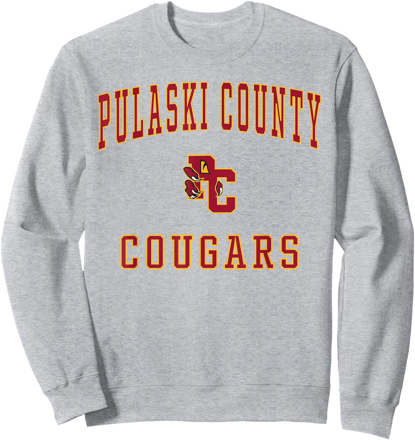 Pulaski County High School Cougars Sweatshirt - Sweatshirt | Ash