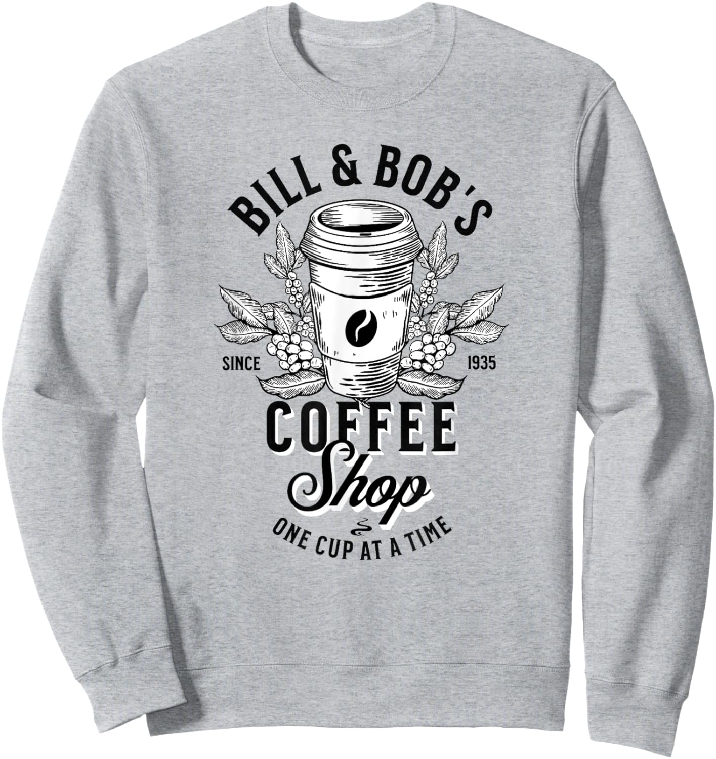 Bill and Bob's Coffee Shop AA Recovery Sweatshirt - Sweatshirt | Ash