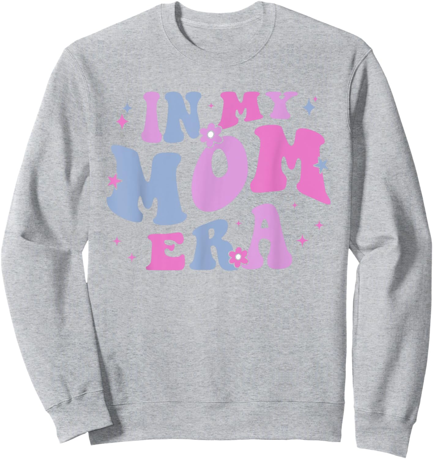 In My Mom Era Lover Groovy Retro Mom Mother's Day Birthday Sweatshirt - Sweatshirt | Ash