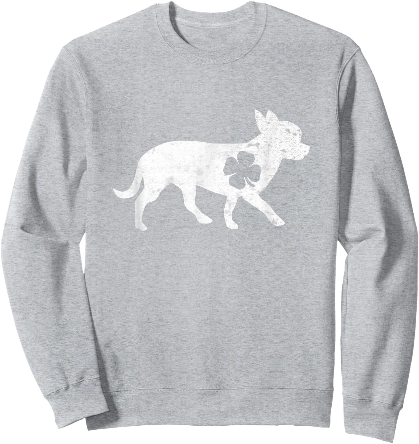 Chihuahua Dog Four-Leaf-Clover Irish Patricks Day Gift Men Women Kids Sweatshirt - Sweatshirt | Ash