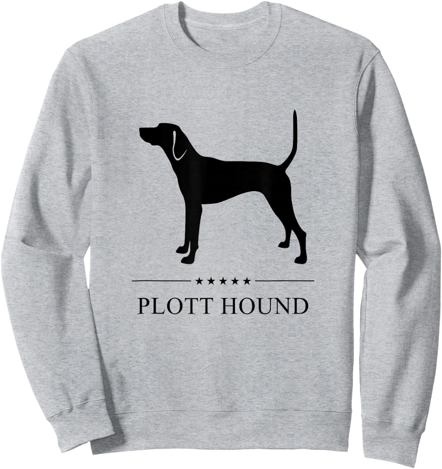 Plott Hound Black Silhouette Sweatshirt - Sweatshirt | Ash