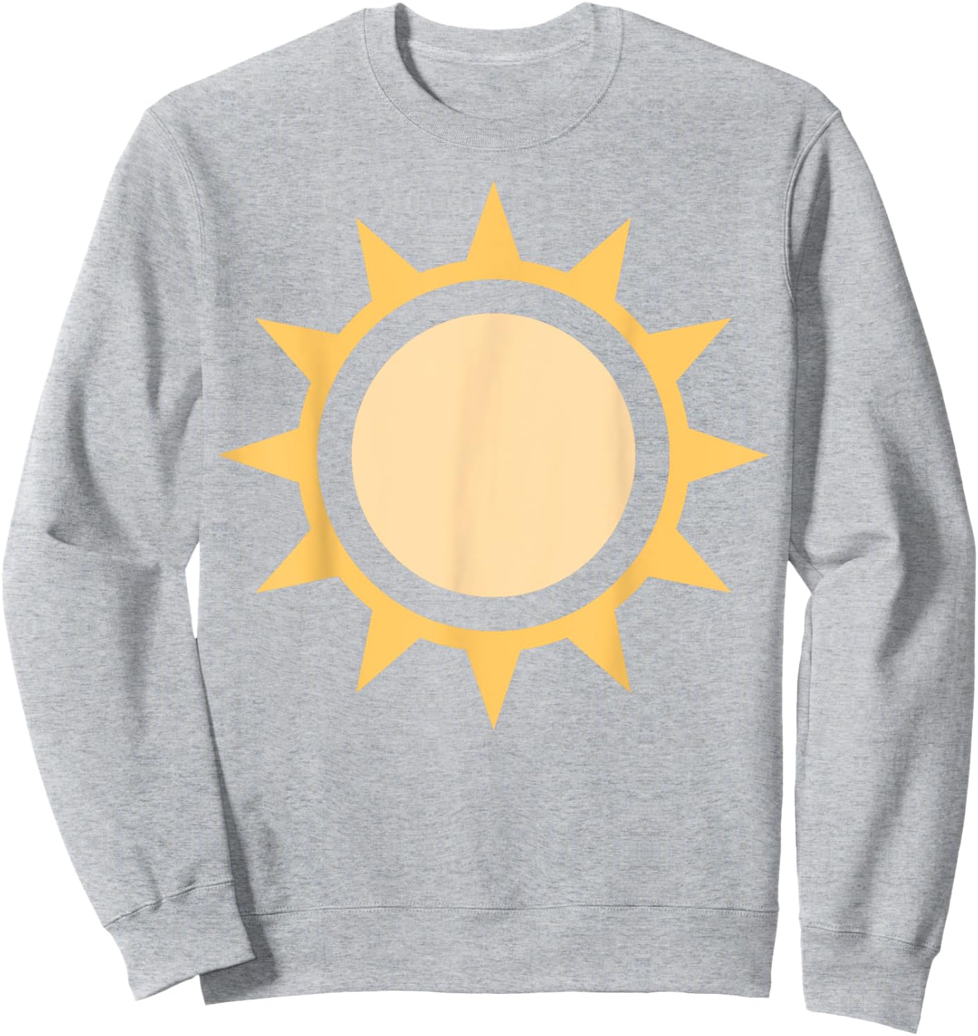 Sun Simple Sun Icon Design For Sunshine Summer Fun Sweatshirt - Sweatshirt | Ash