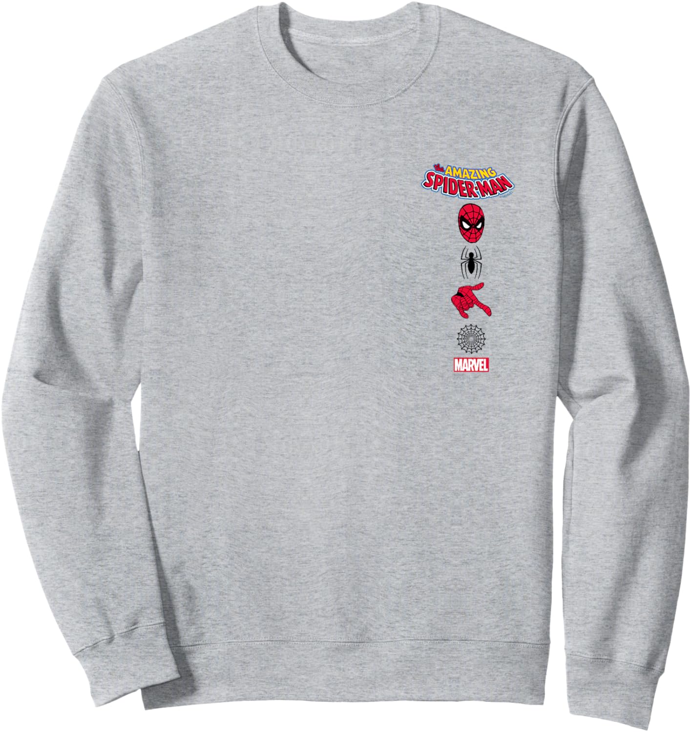 Spider-Man - Stacked Icons Sweatshirt - Sweatshirt | Ash
