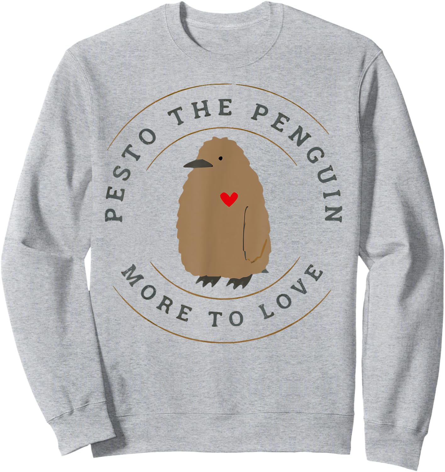 Pesto The Penguin More To Love Sweatshirt - Sweatshirt | Ash