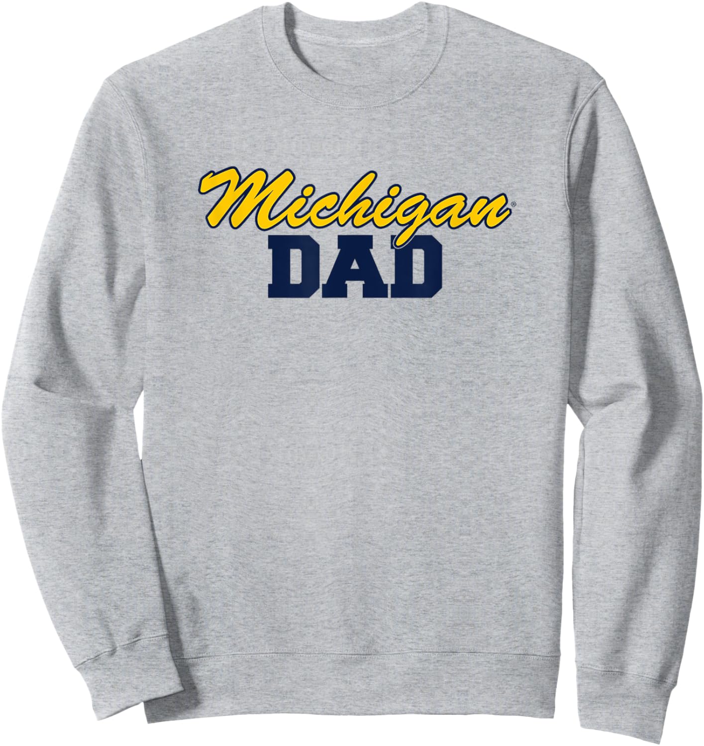 University of Michigan Wolverines Dad Sweatshirt - Sweatshirt | Ash