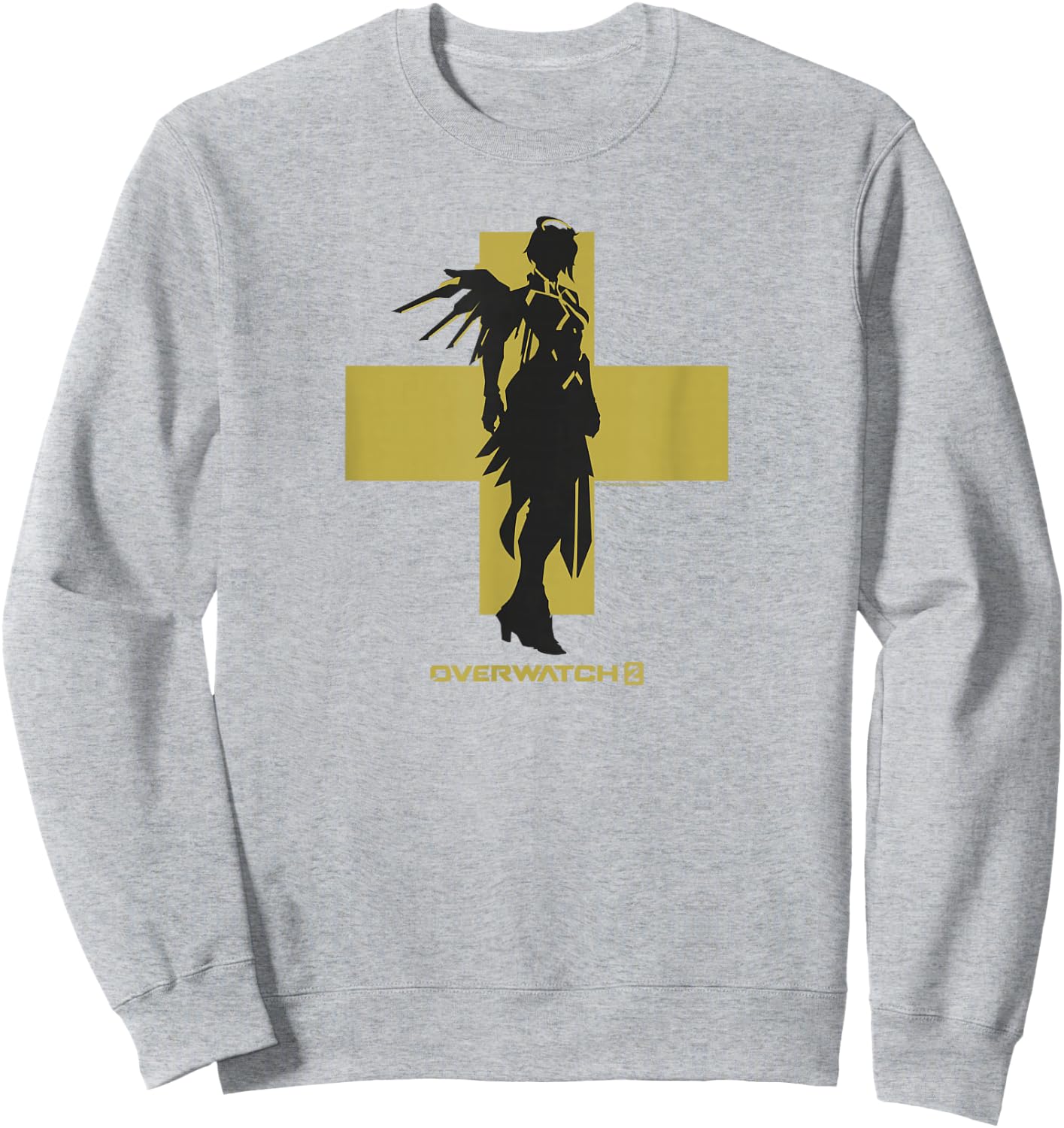 Overwatch 2 Mercy Angel Silhouette Sweatshirt - Sweatshirt | Ash
