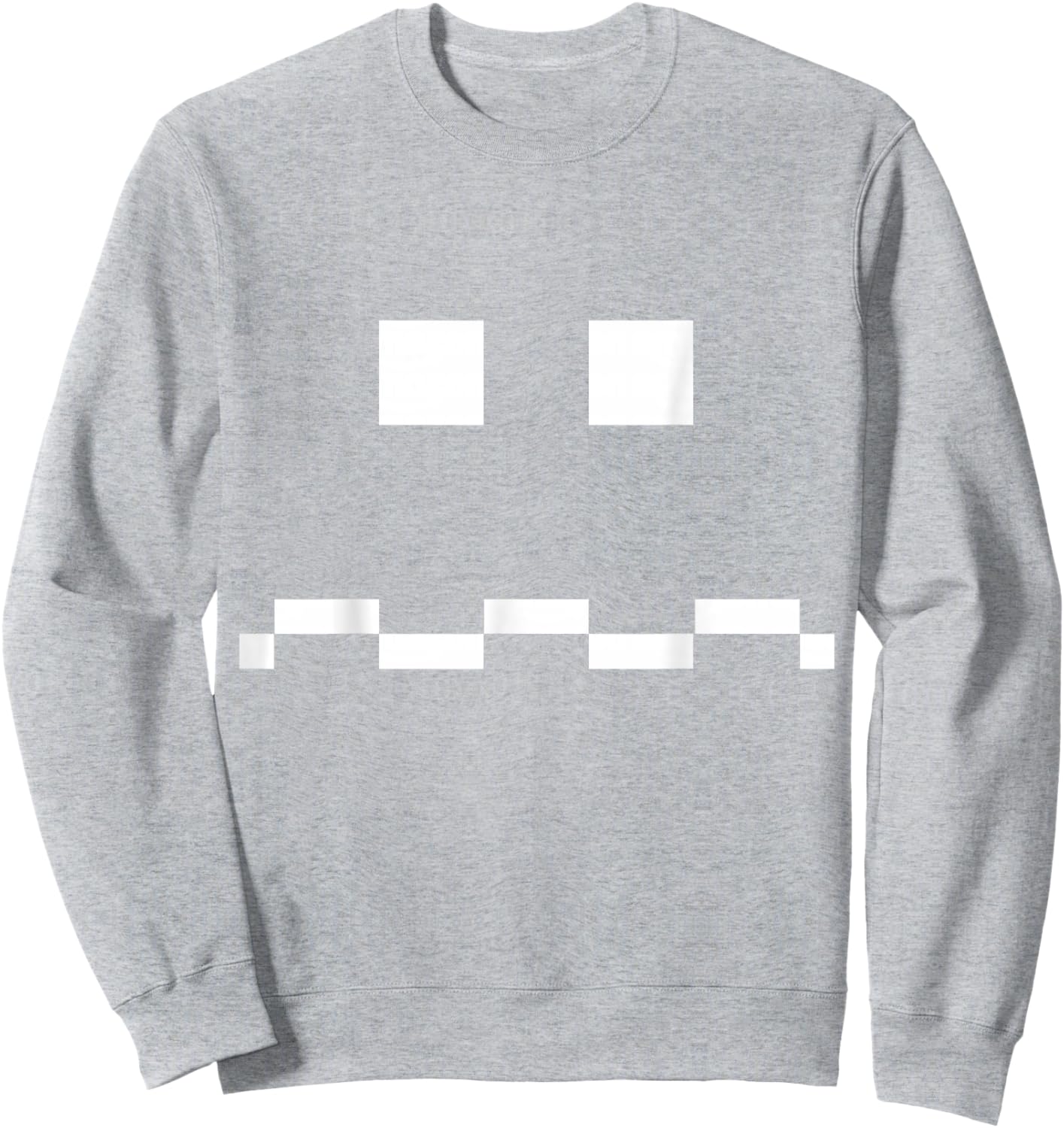 Vulnerable Ghost 8-bit Arcade Video Game Matching Costume Sweatshirt - Sweatshirt | Ash