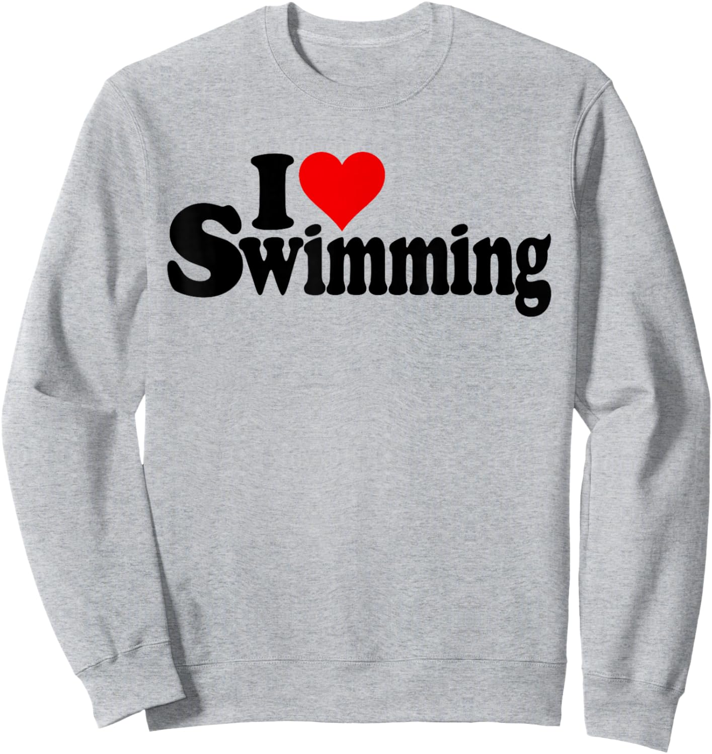 Piscine I Love Heart Sweatshirt - Sweatshirt | Ash
