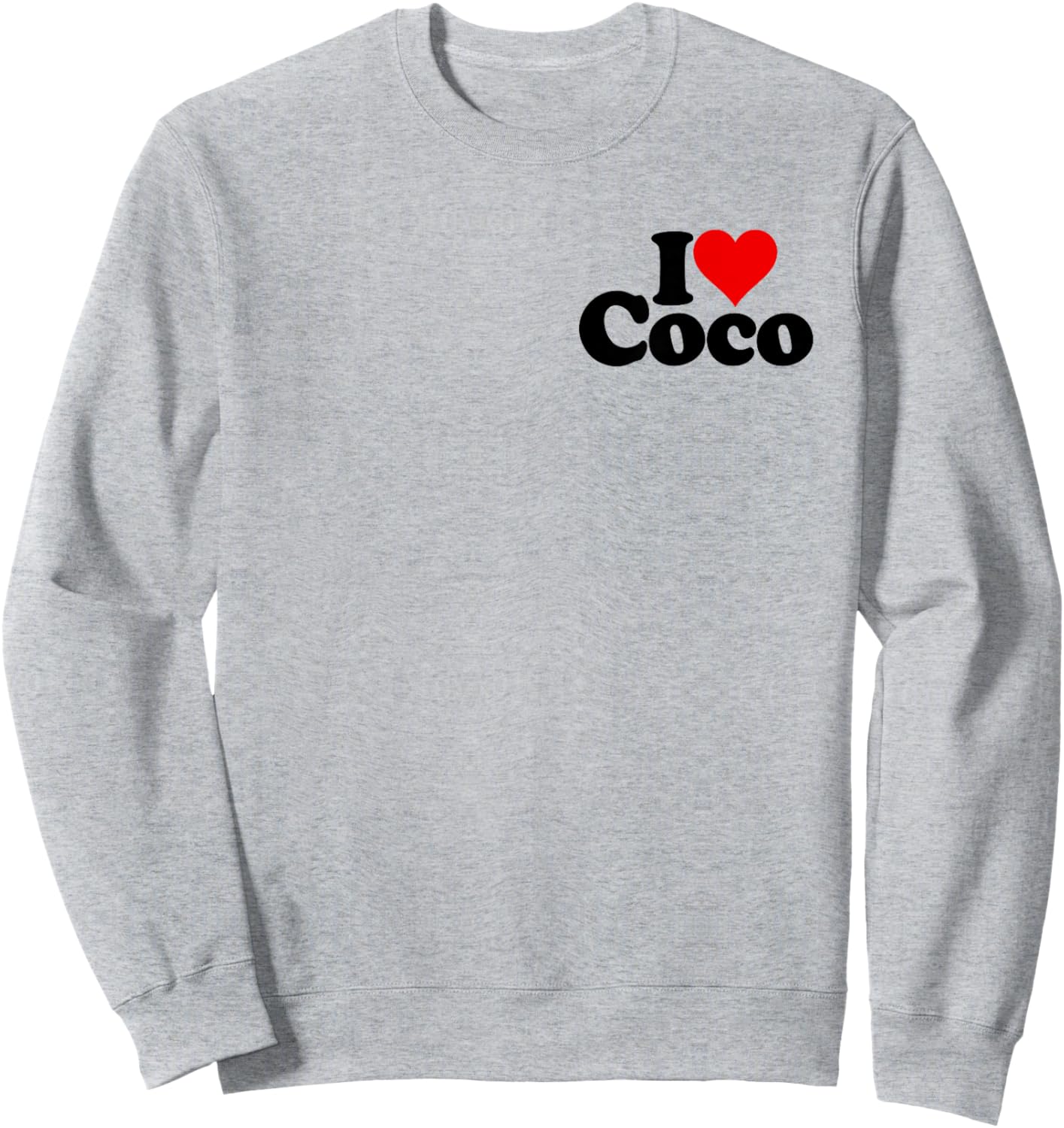 I Love Heart Coco Sweatshirt - Sweatshirt | Ash