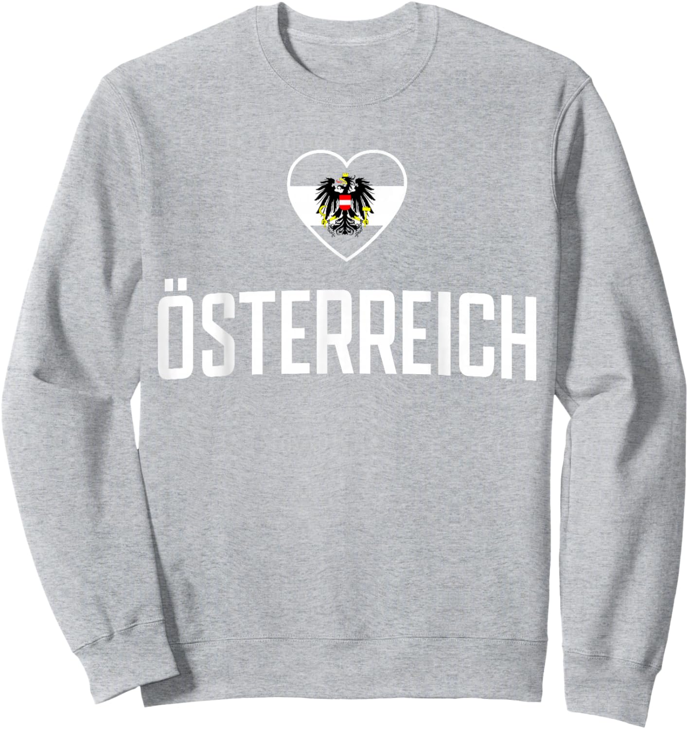 Österreich Flagge Adler für Fan Sweatshirt - Sweatshirt | Ash