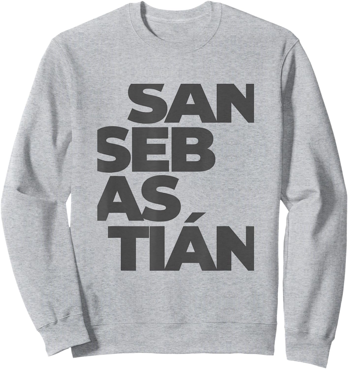 San Sebastián Large Text Sweatshirt - Sweatshirt | Ash
