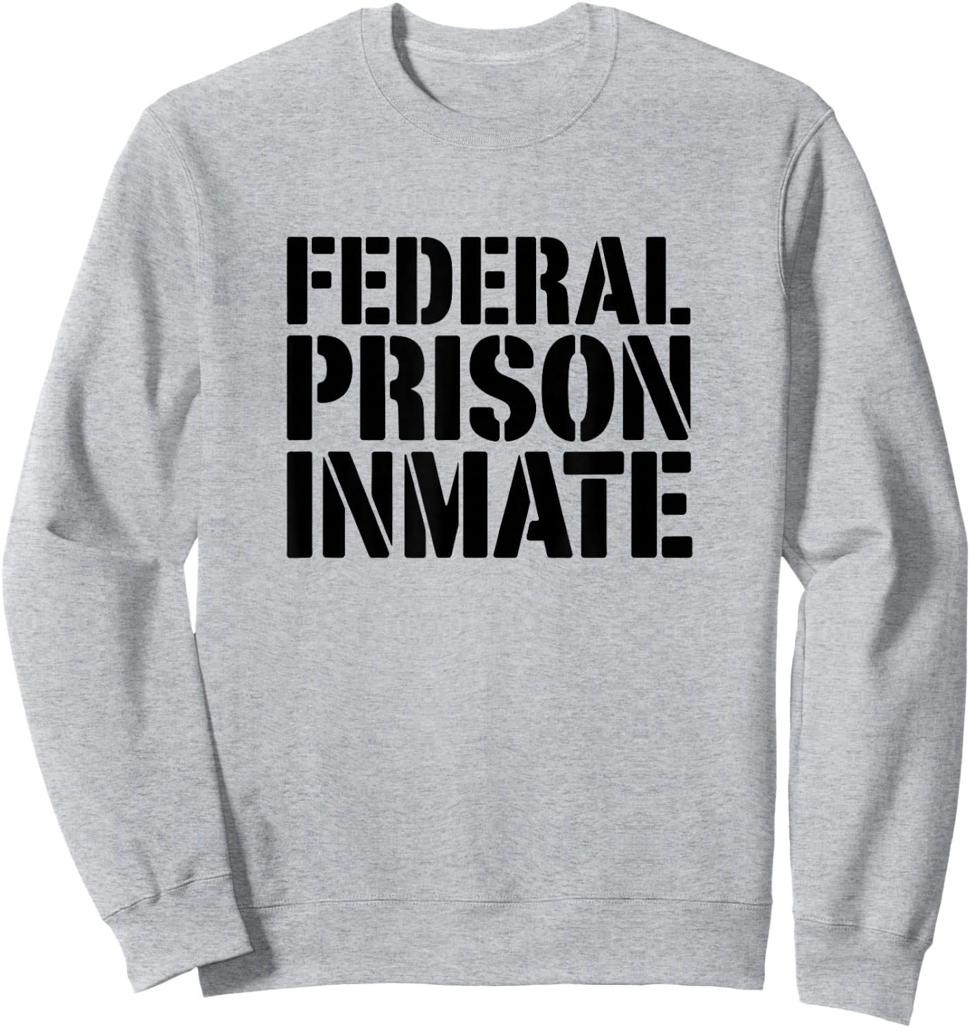 Federal Prison Jail Inmate Uniform Number Funny Halloween Sweatshirt - Sweatshirt | Ash