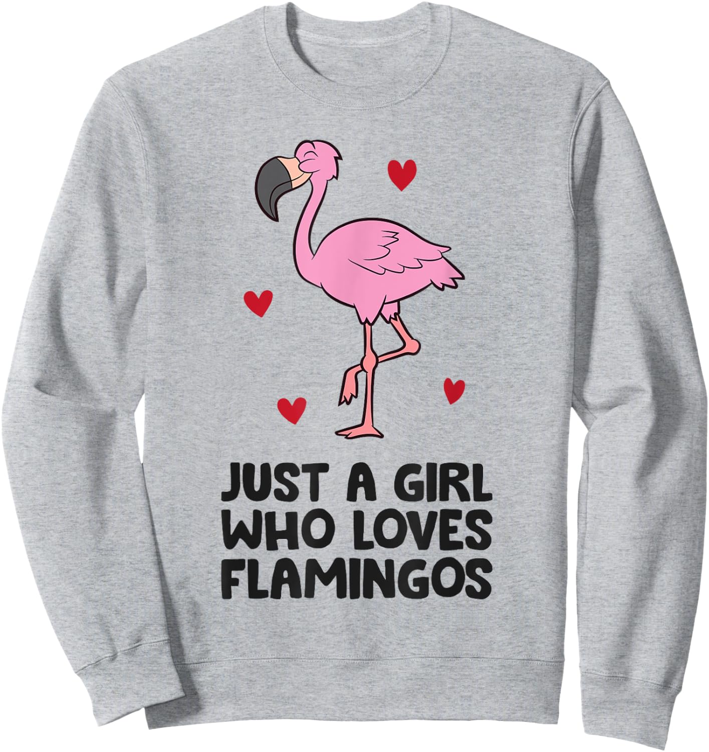 Just a Girl Who Loves Flamingos Sweatshirt - Sweatshirt | Ash