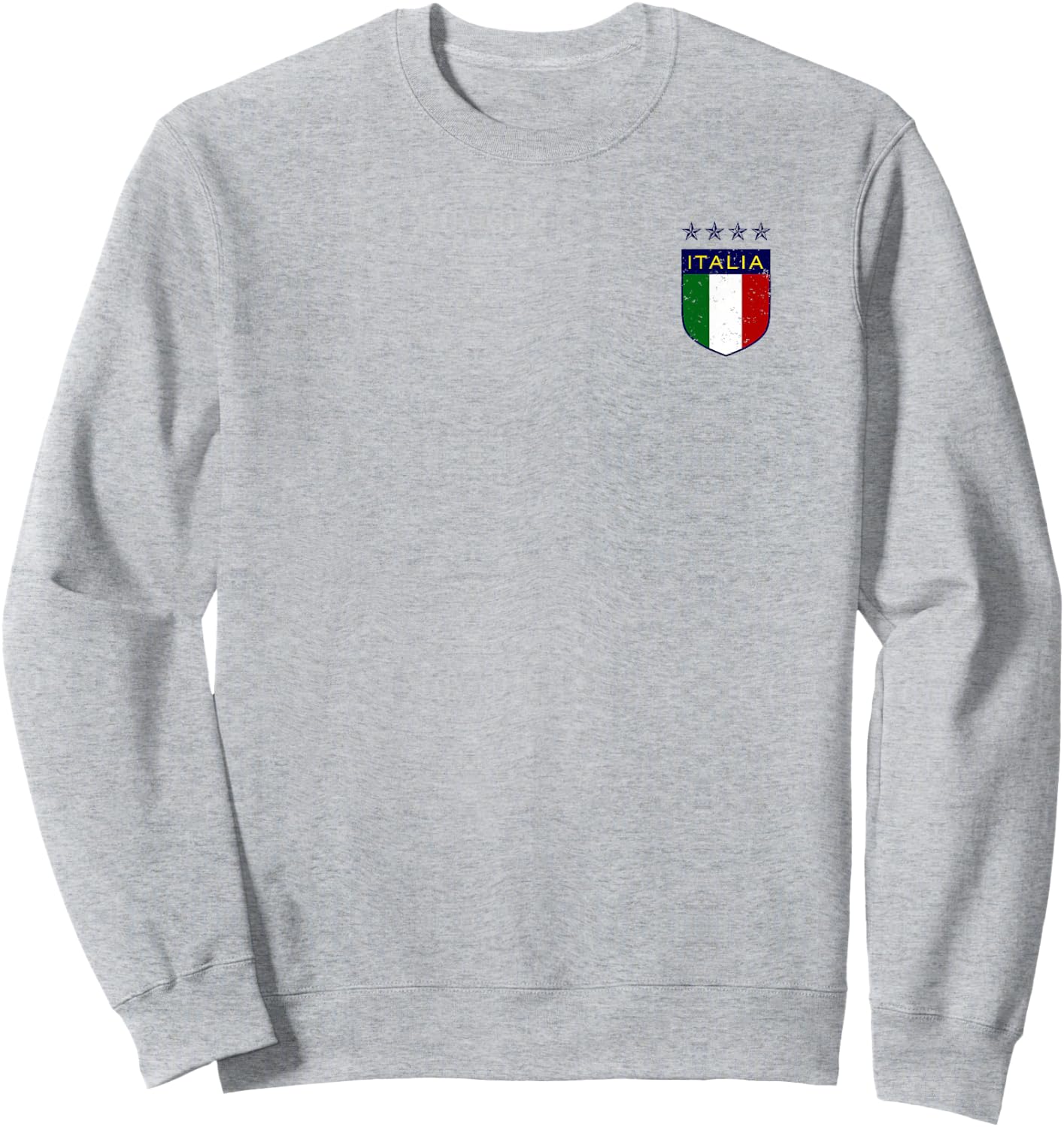Vintage Italia Soccer Double-Sided Sweatshirt - Sweatshirt | Ash