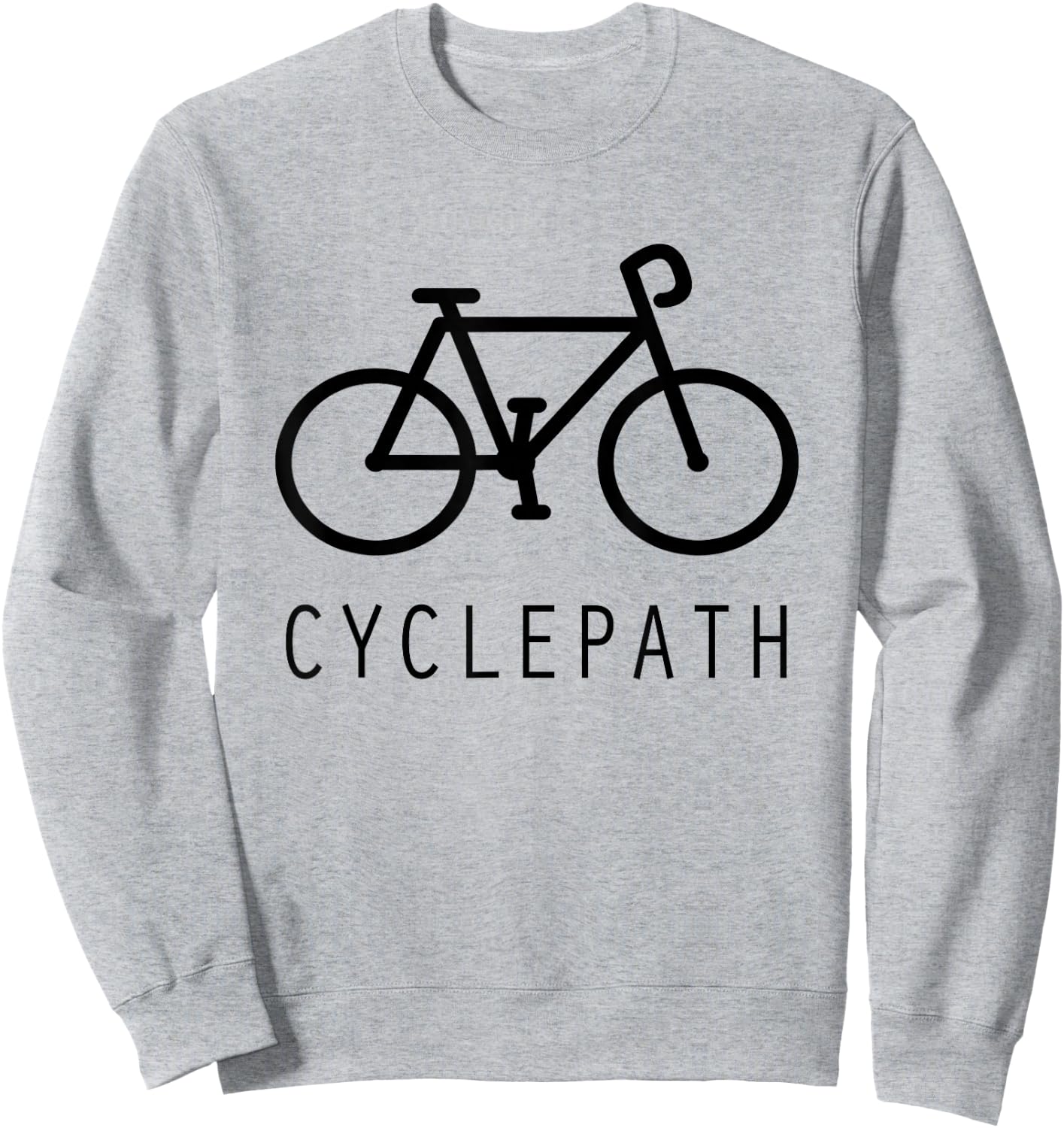 Cyclepath Funny Cycling Sweatshirt - Sweatshirt | Ash